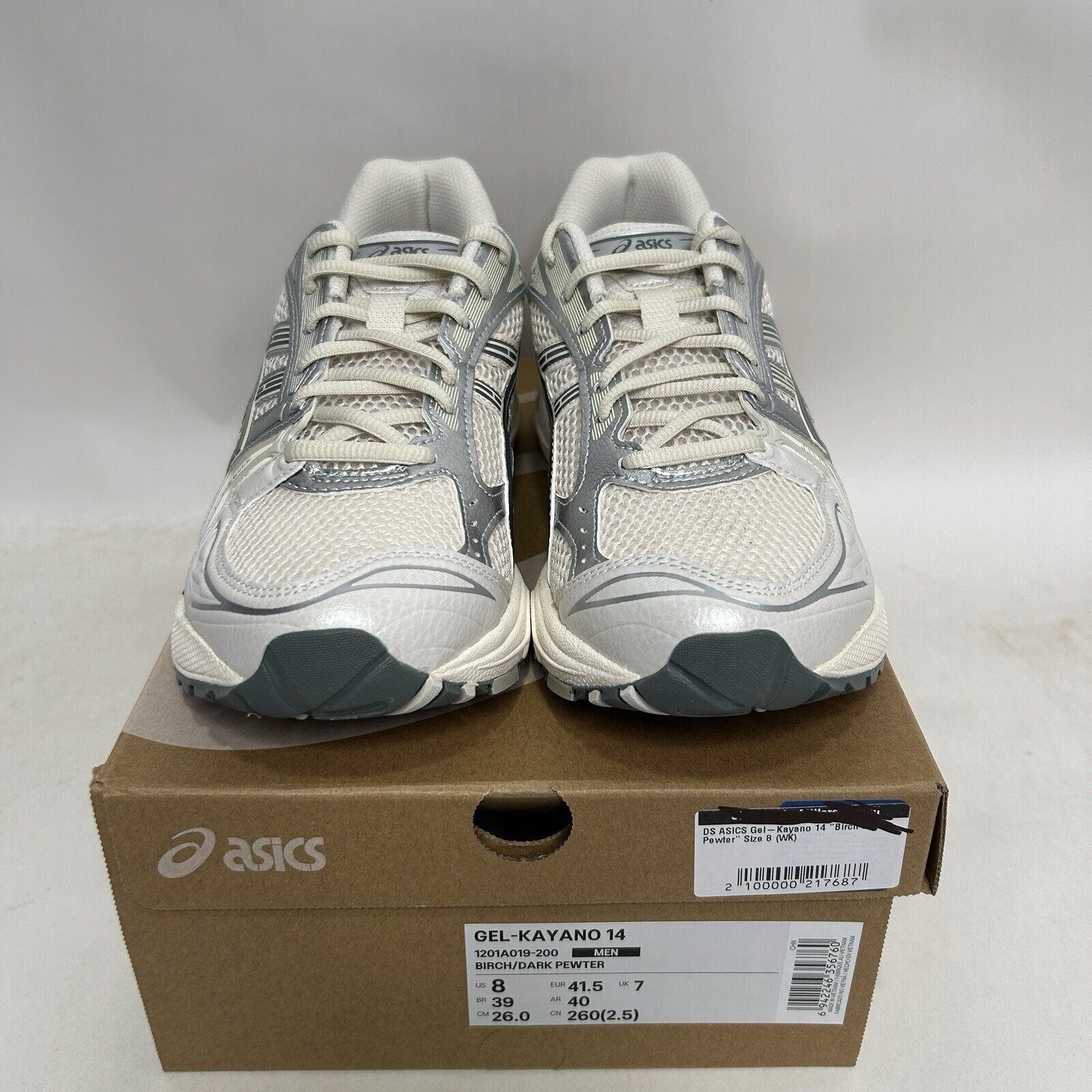 Asics ASICS Gel Kayano 14 “Birch Dark Pewter” 2024 Size US 8 / EU 41 - 2 Thumbnail
