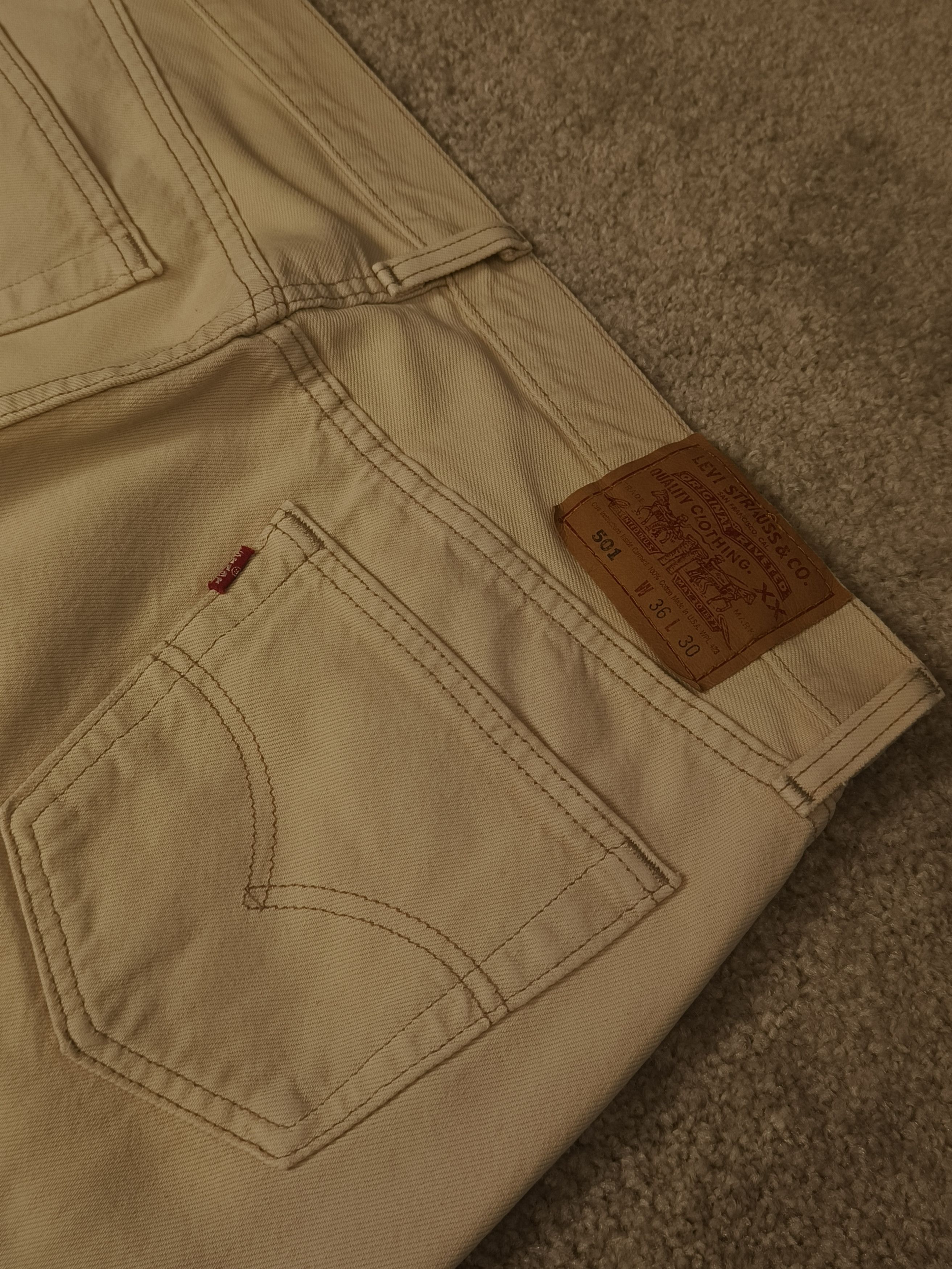 Levi's × Vintage Levi's 501 90s Original Fit WPL 423 Straight Leg Unisex Jean Size US 36 / EU 52 - 3 Thumbnail