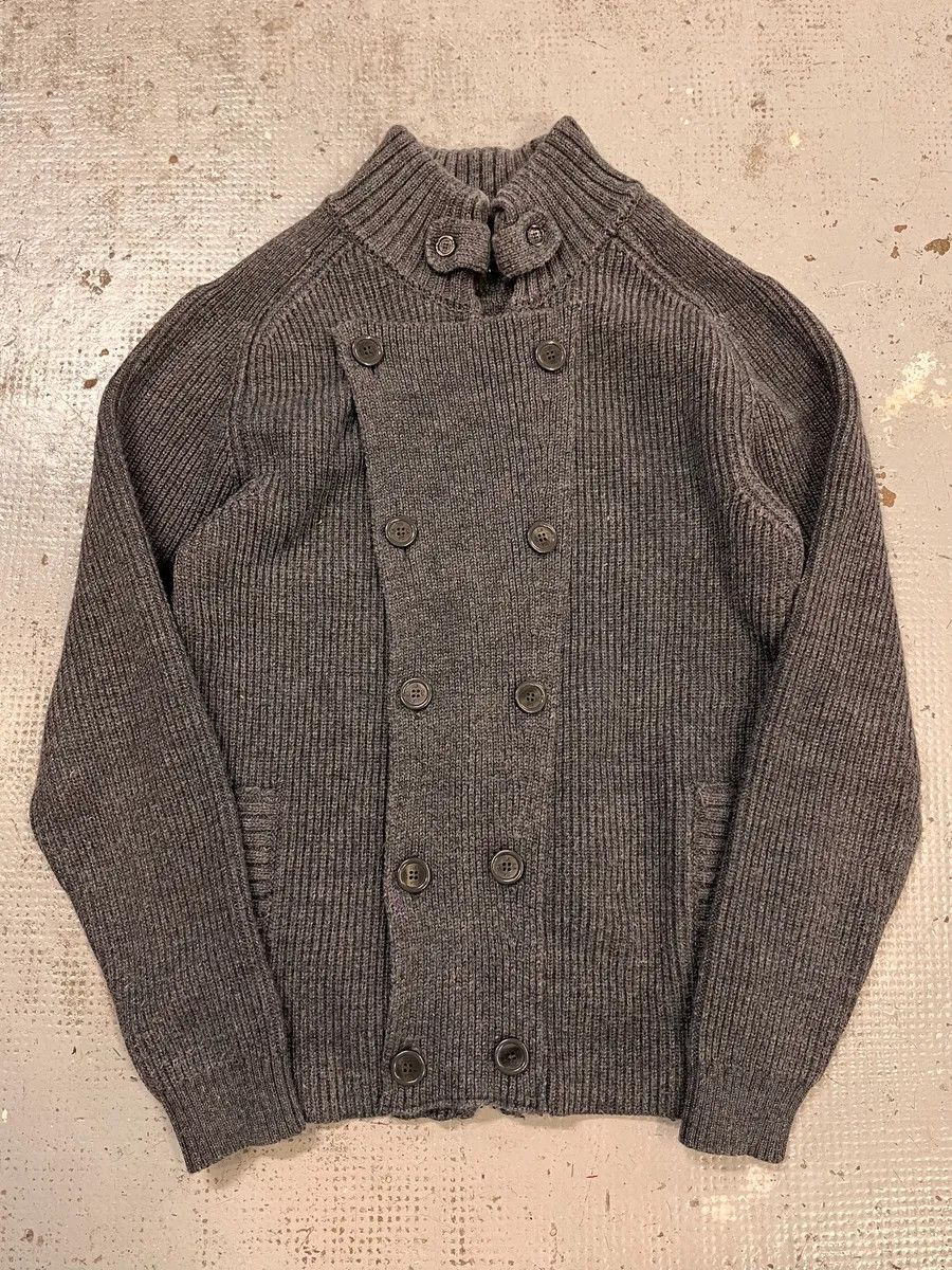 Daniele Alessandrini Daniele Alessandrini Grey Officer Buttoned Cardigan Sweater Size US M / EU 48-50 / 2 - 4 Thumbnail