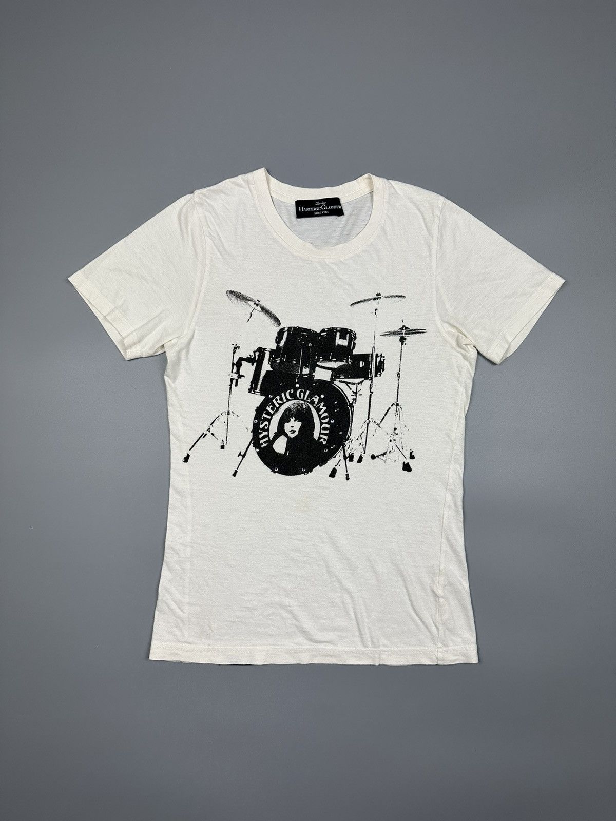 Hysteric Glamour HYSTERIC GLAMOUR DRUM SET GIRL DESIGN TEE Size S / US 4 / IT 40 - 1 Thumbnail