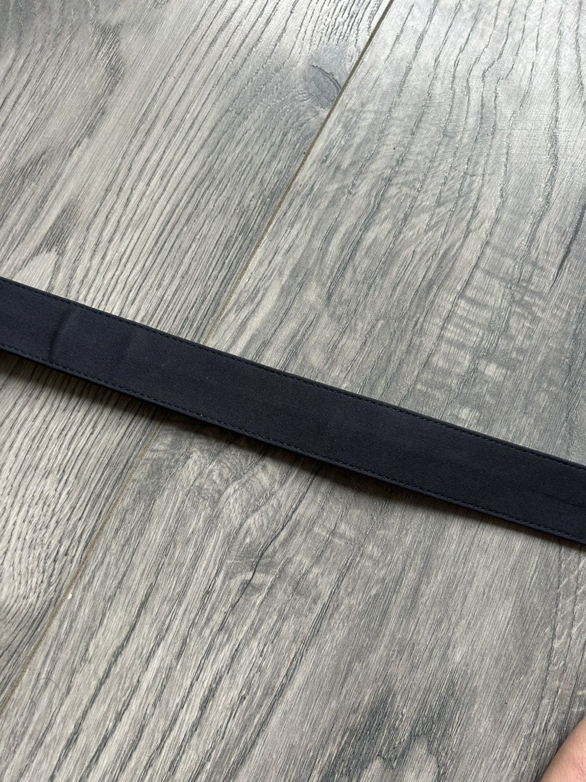 Prada Prada Navy Fabric Belt with Brass Buckle Size ONE SIZE - 5 Thumbnail