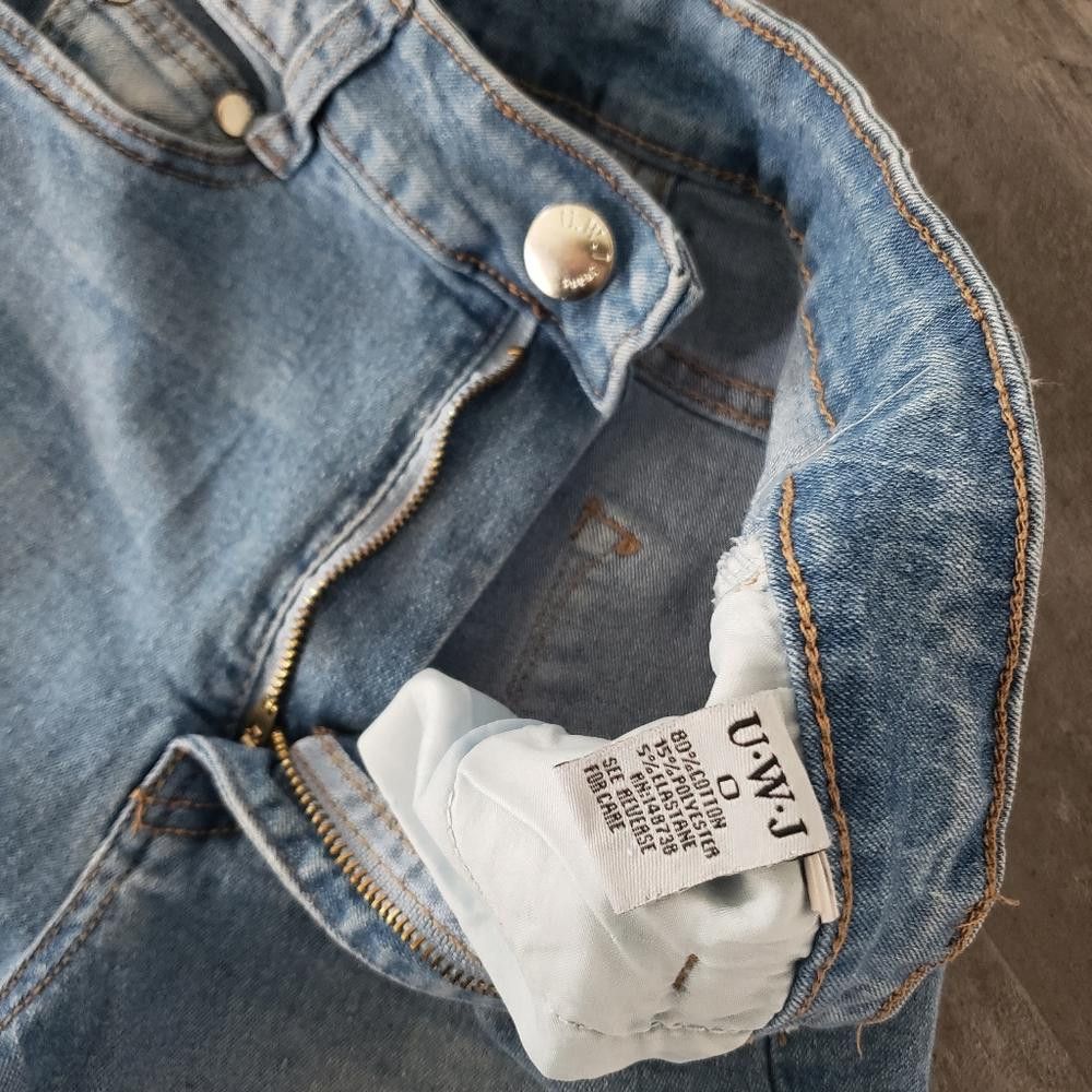 Designer Denim Distressed UWJ High Waisted Skinny Jean Size 25" / US 0 / IT 36 - 3 Thumbnail