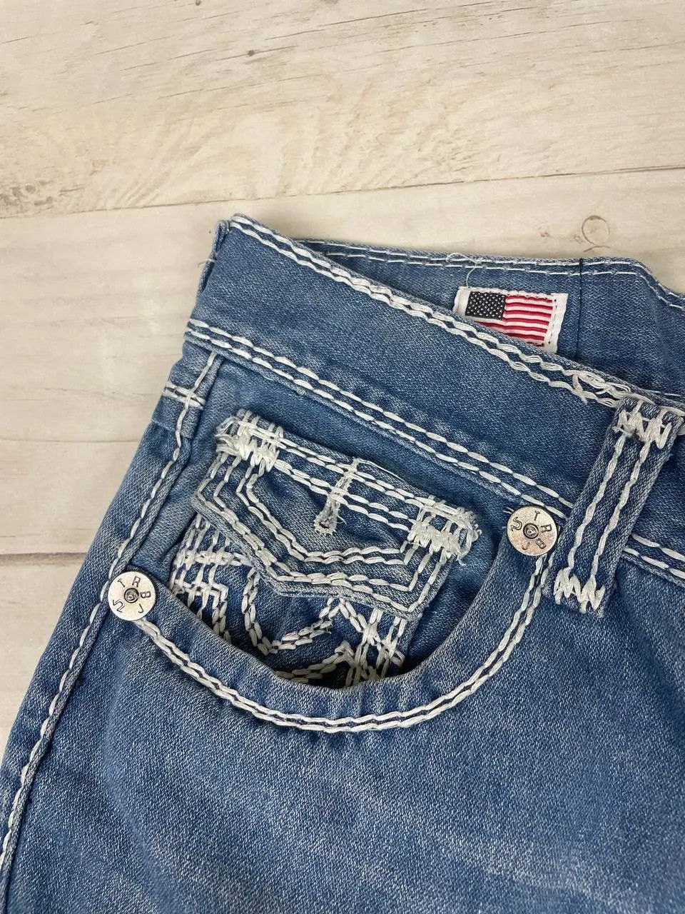 True Religion Vintage True Religion Straight Denim Jeans Japan Baggy 90s Size US 32 / EU 48 - 16 Thumbnail