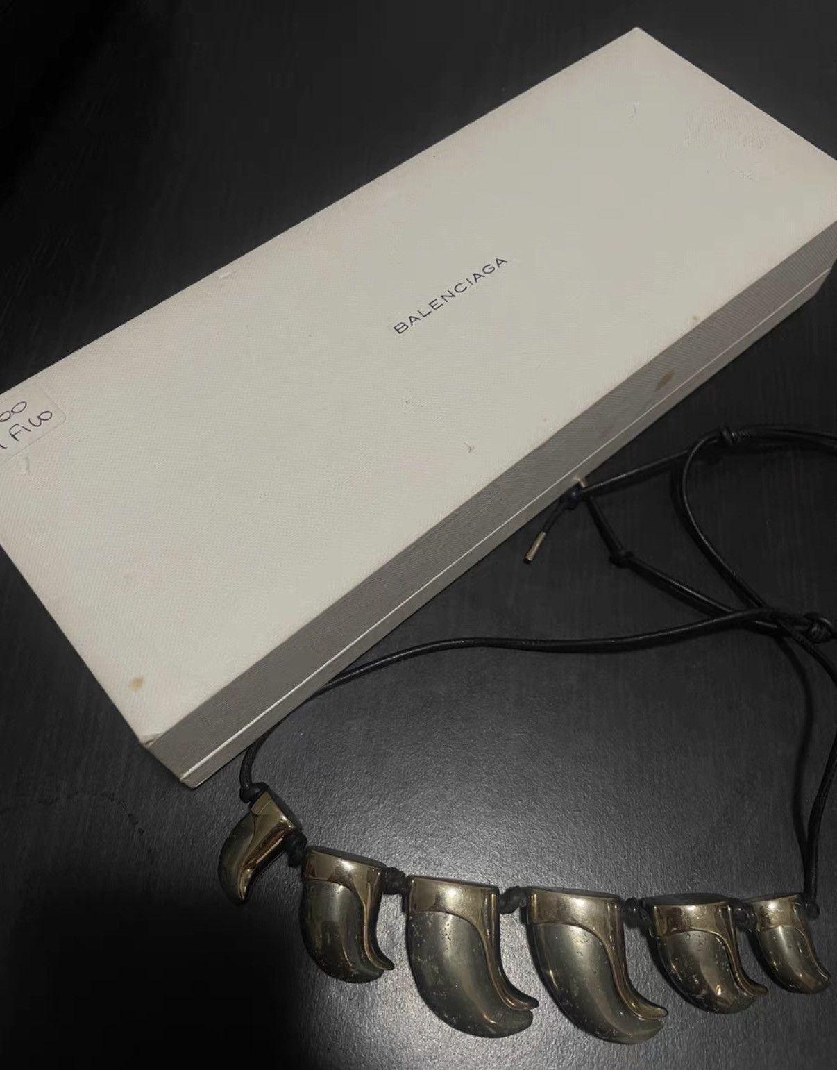 Balenciaga Balenciaga Archive Gold Tooth Necklace Size ONE SIZE - 5 Thumbnail