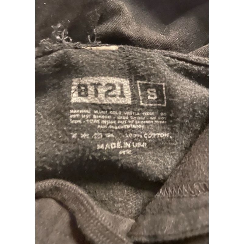 Other Cozy Minimalist Black Fleece Hoodie BT21 Size S Unisex Fit Size S / US 4 / IT 40 - 4 Thumbnail