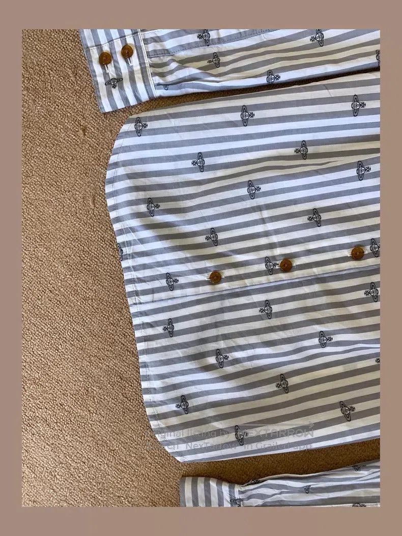 Vivienne Westwood Vivienne Westwood Striped shirt long-sleeved shirt bow tie Size M / US 6-8 / IT 42-44 - 6 Thumbnail