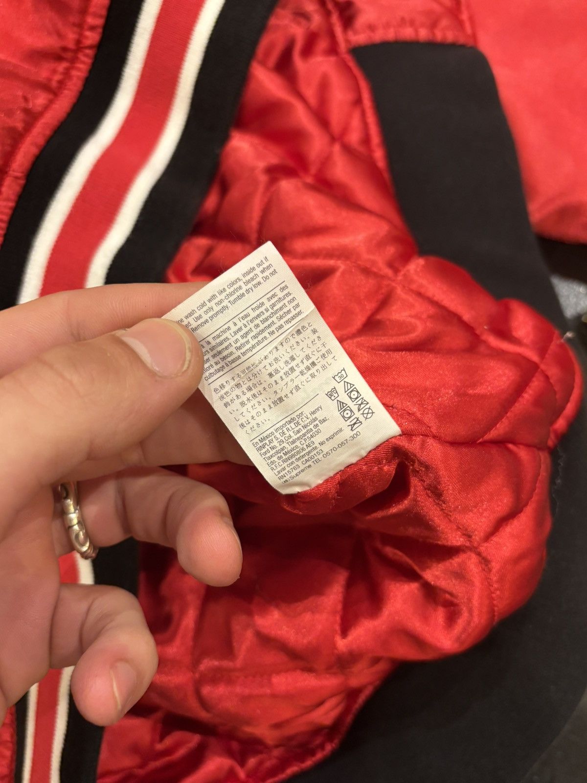 Champion × Supreme Supreme X Champion Satin Varsity Jacket Size US L / EU 52-54 / 3 - 5 Thumbnail