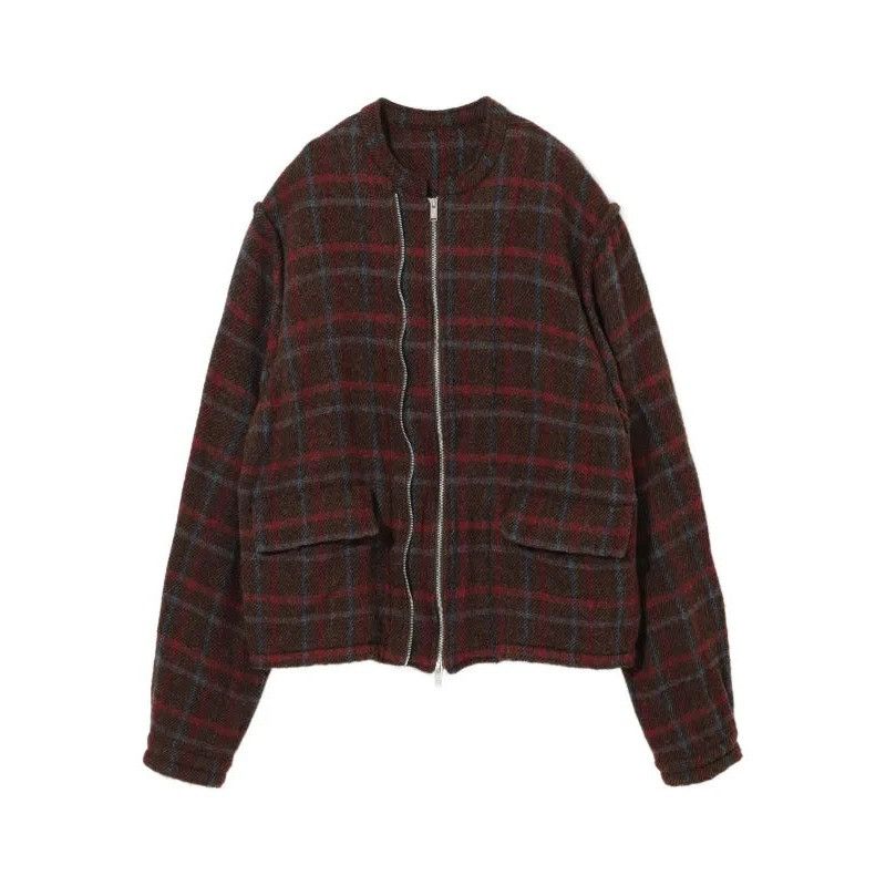 Undercover UNDERCOVER Brown Wool Check Jacket Size US XXL / EU 58 / 5 - 5 Thumbnail