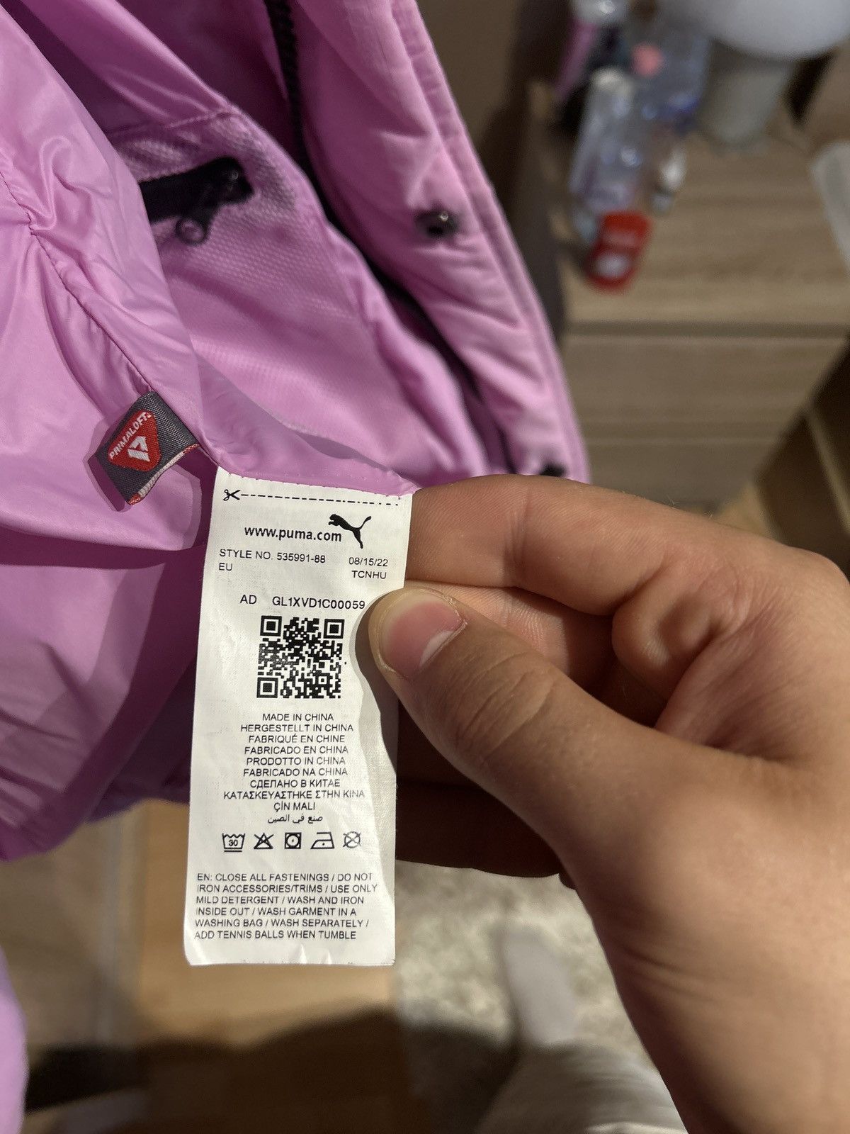 AMI × Puma PUMA X AMI Puffer Jacket orchid Size S / US 4 / IT 40 - 3 Thumbnail