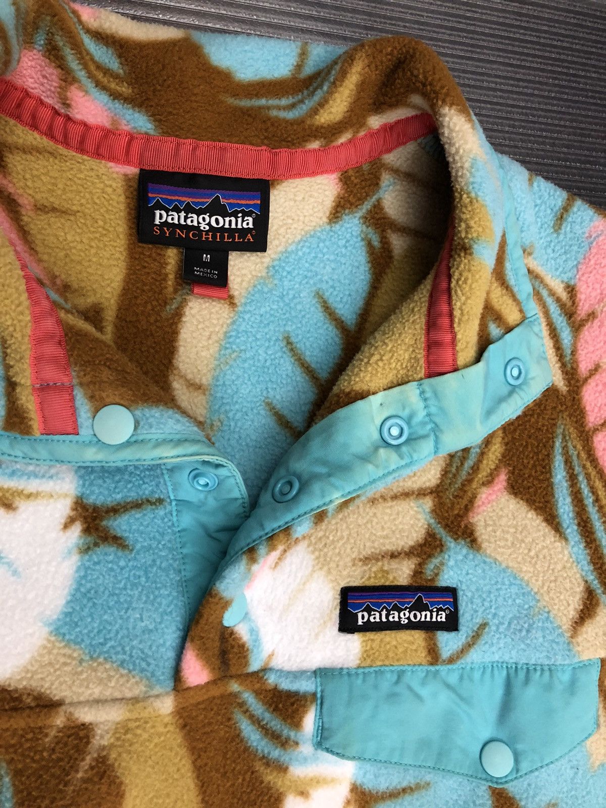 Patagonia Patagonia feather dance bear brown/teal synchilla fleece M Size M / US 6-8 / IT 42-44 - 9 Thumbnail
