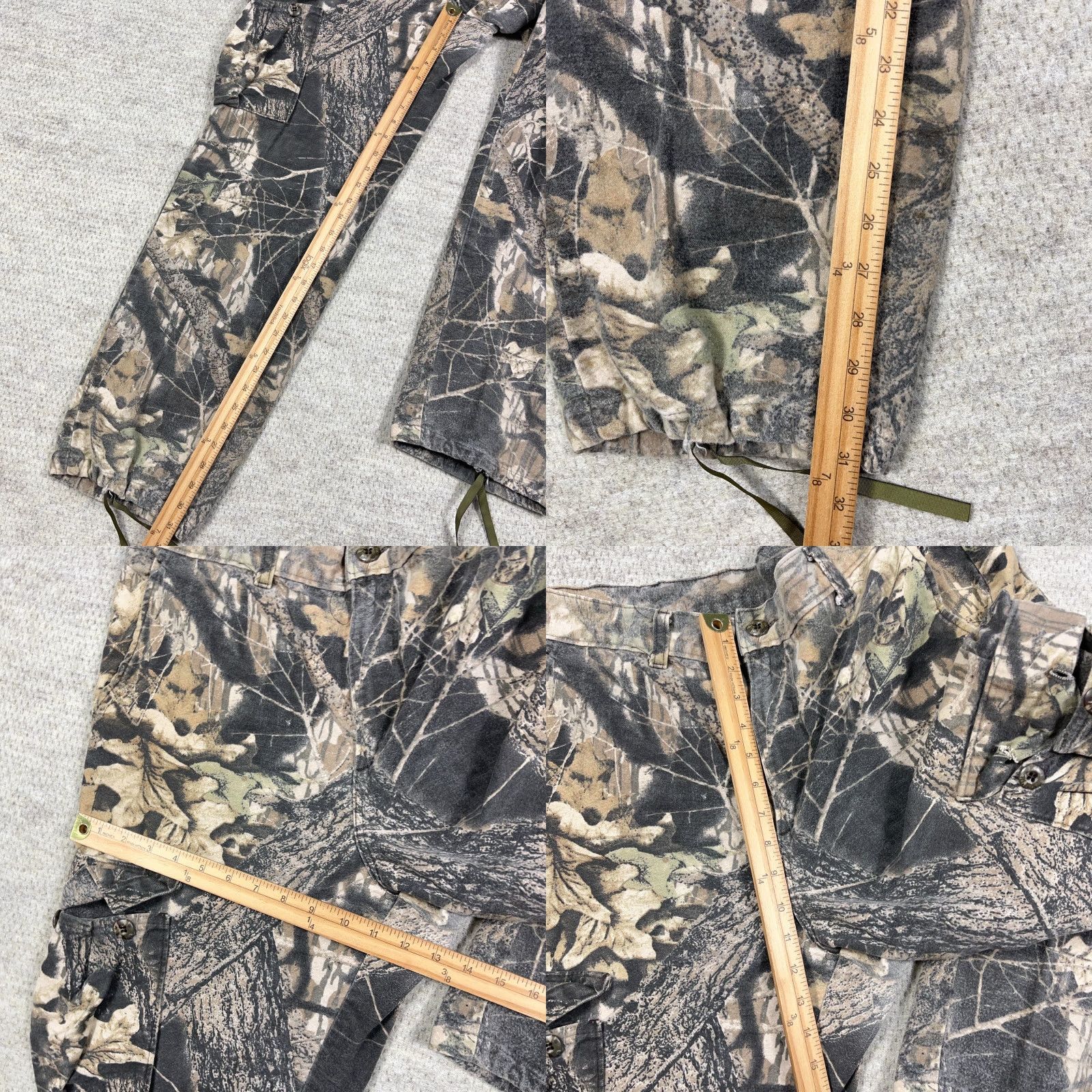 Realtree VINTAGE Realtree Camouflage Cargo Pants Men 34x31 Baggy 90s Chamois USA Cotton Canvas Brown 5-Pocket Design, Cargo, Relaxed, Straight Mens Size US 34 / EU 50 - 8 Thumbnail
