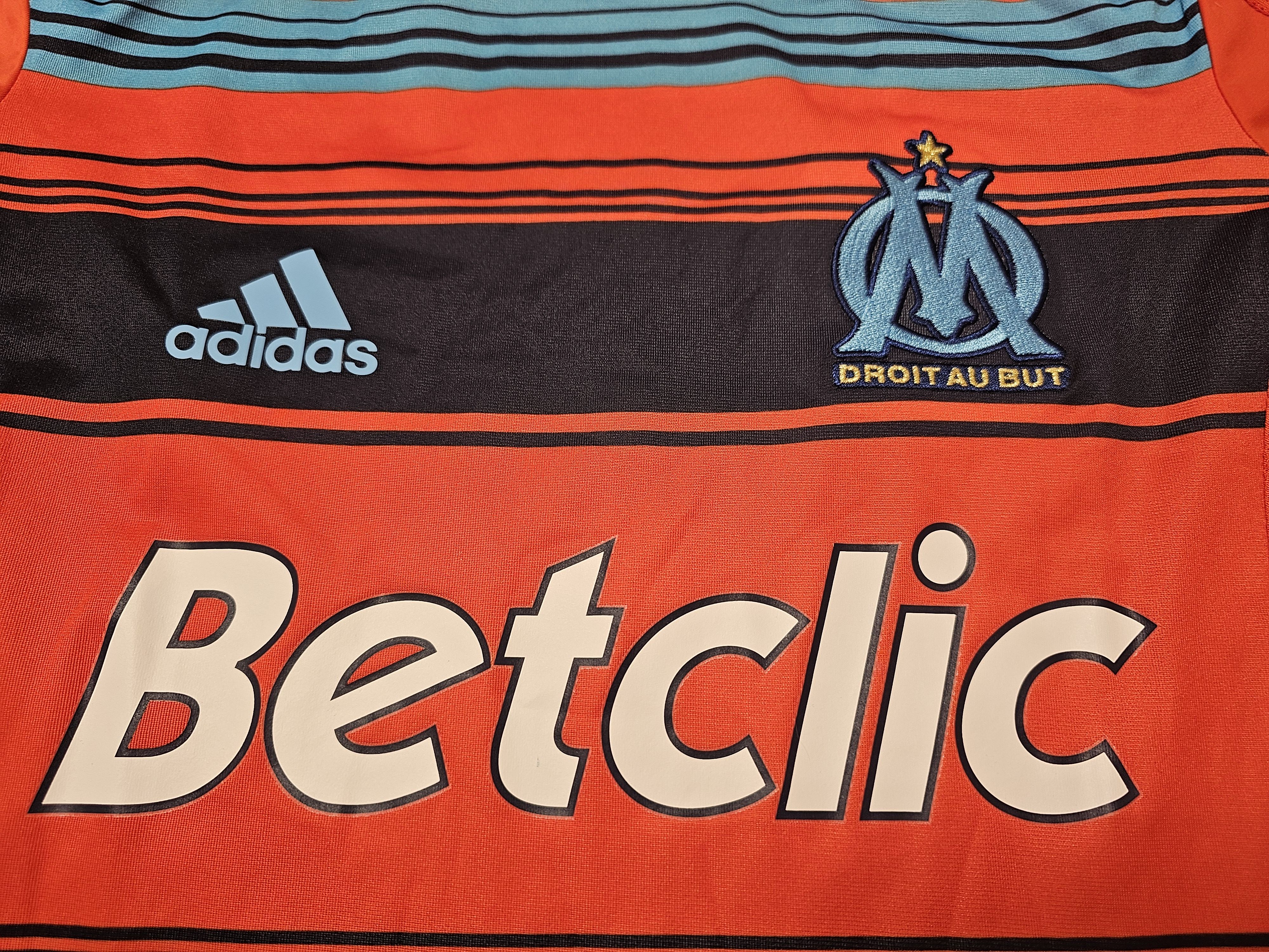 Adidas OLYMPIQUE MARSEILLE 2011 2012 THIRD PLAYEL ISSUE FOOTBALL Size US S / EU 44-46 / 1 - 3 Thumbnail
