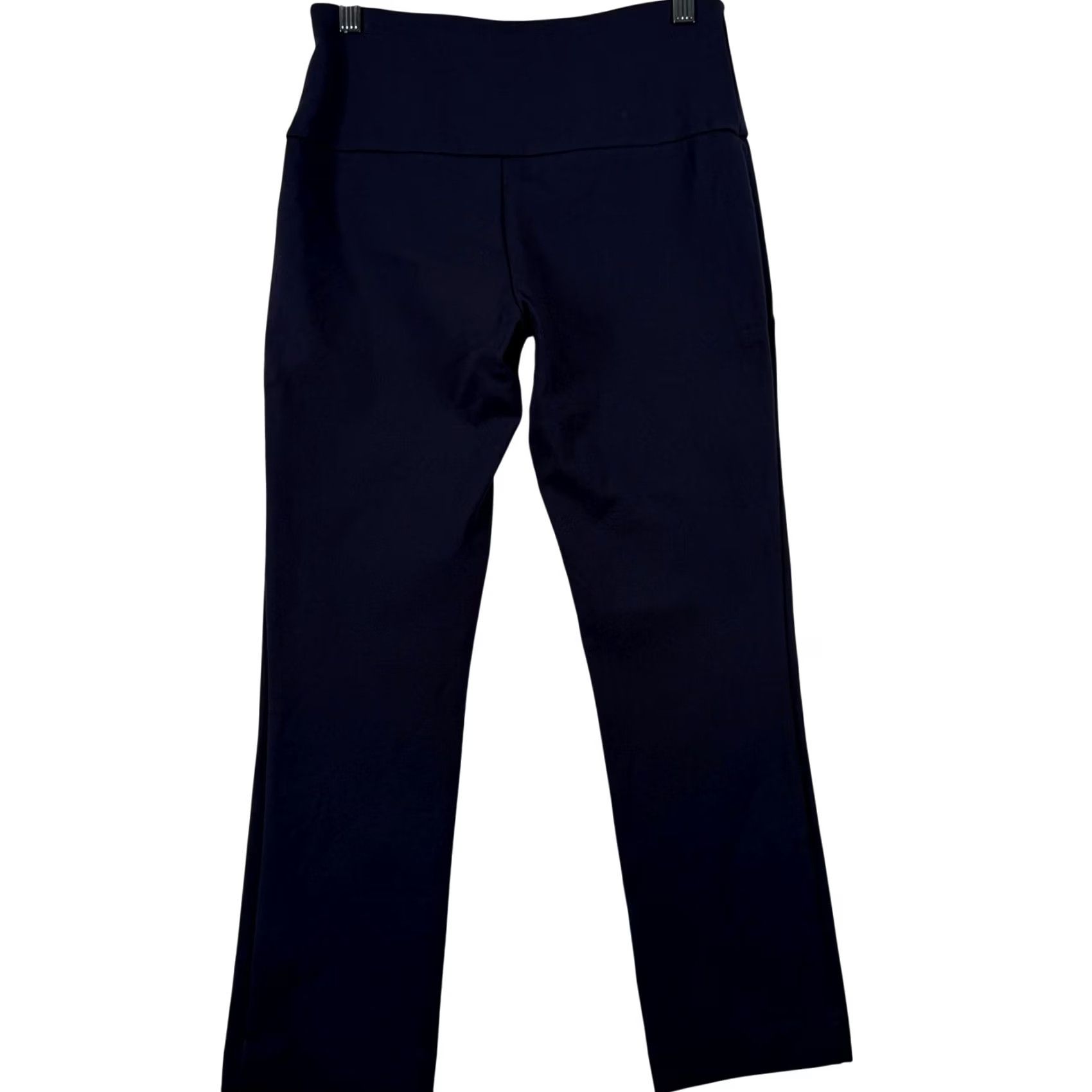 Vintage VINTAGE? No. Rekucci Pants Navy Blue 4P Petite Pull On Straight Leg Chino Office Travel Workwear Stretch Easy Care Size 27" / US 4 / IT 40 - 2 Thumbnail