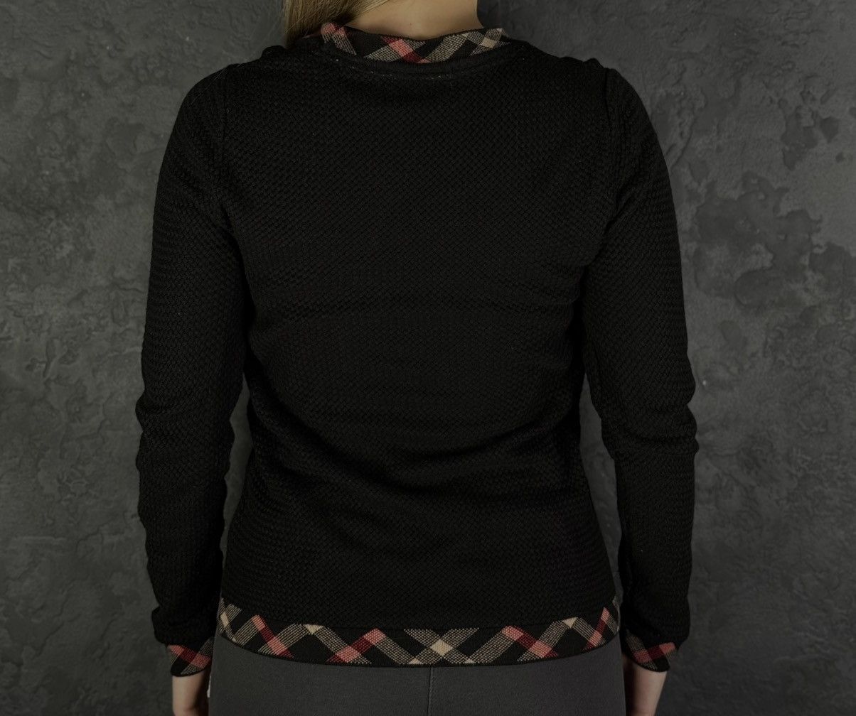 Burberry BURBERRY BRIT Black Viscose Silk Knit Cardigan Sweater SizeM Size M / US 6-8 / IT 42-44 - 3 Thumbnail