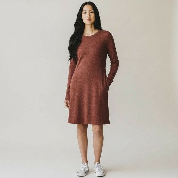 Athleta Athleta Balance Dress in Rust Brown | Grailed