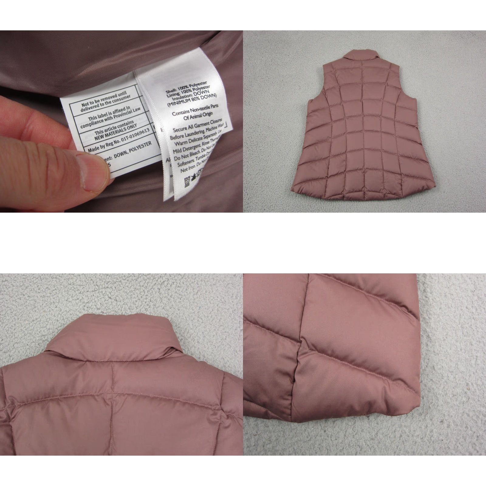 Eddie Bauer Eddie Bauer Puffer Vest Womens L Purple Down Fill Quilted Zip Vest Size L / US 10 / IT 46 - 9 Thumbnail