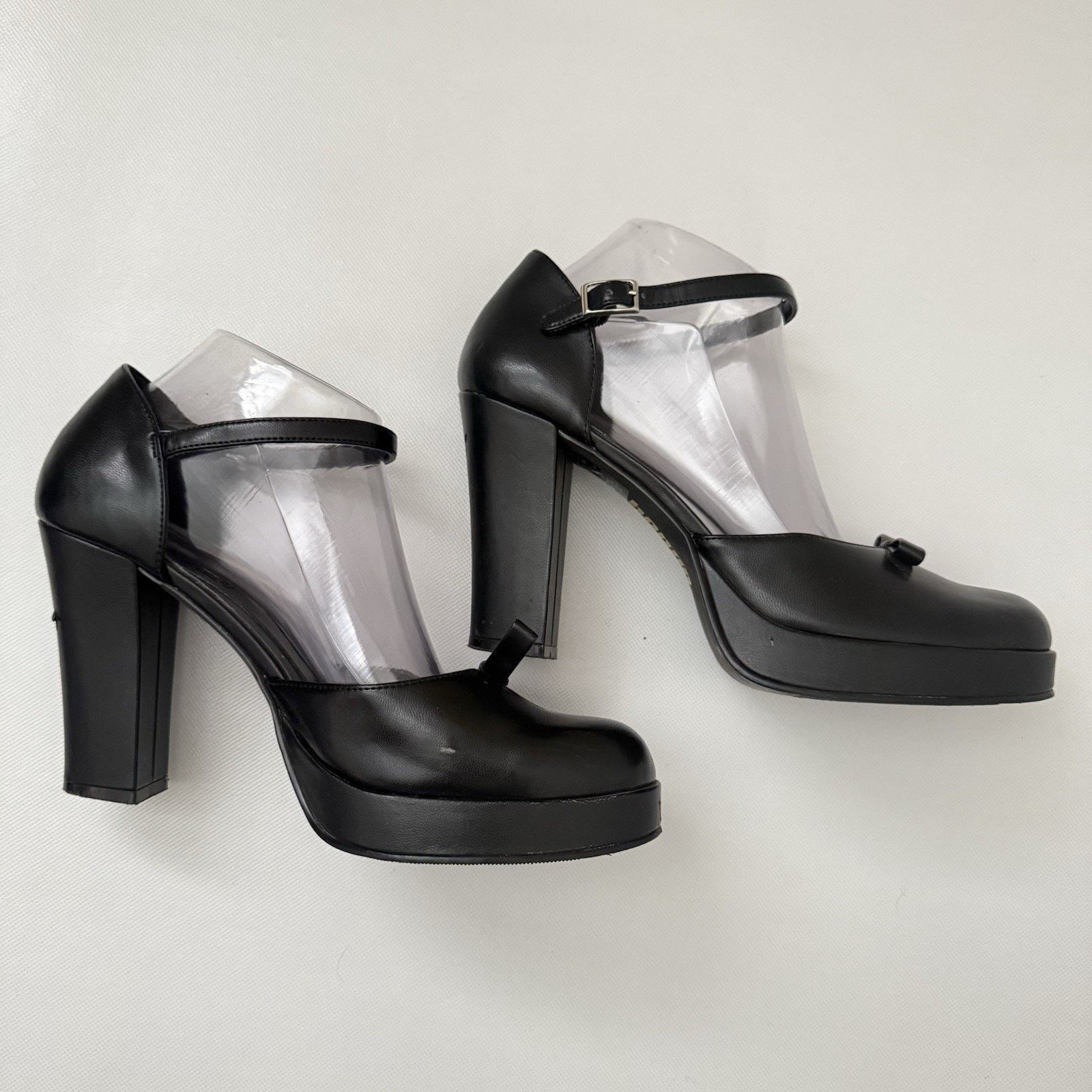 Other Vintage 90s Y2K Bongo Platform Chunky Heels Mary Jane Retro Size US 9.5 / IT 39.5 - 5 Thumbnail