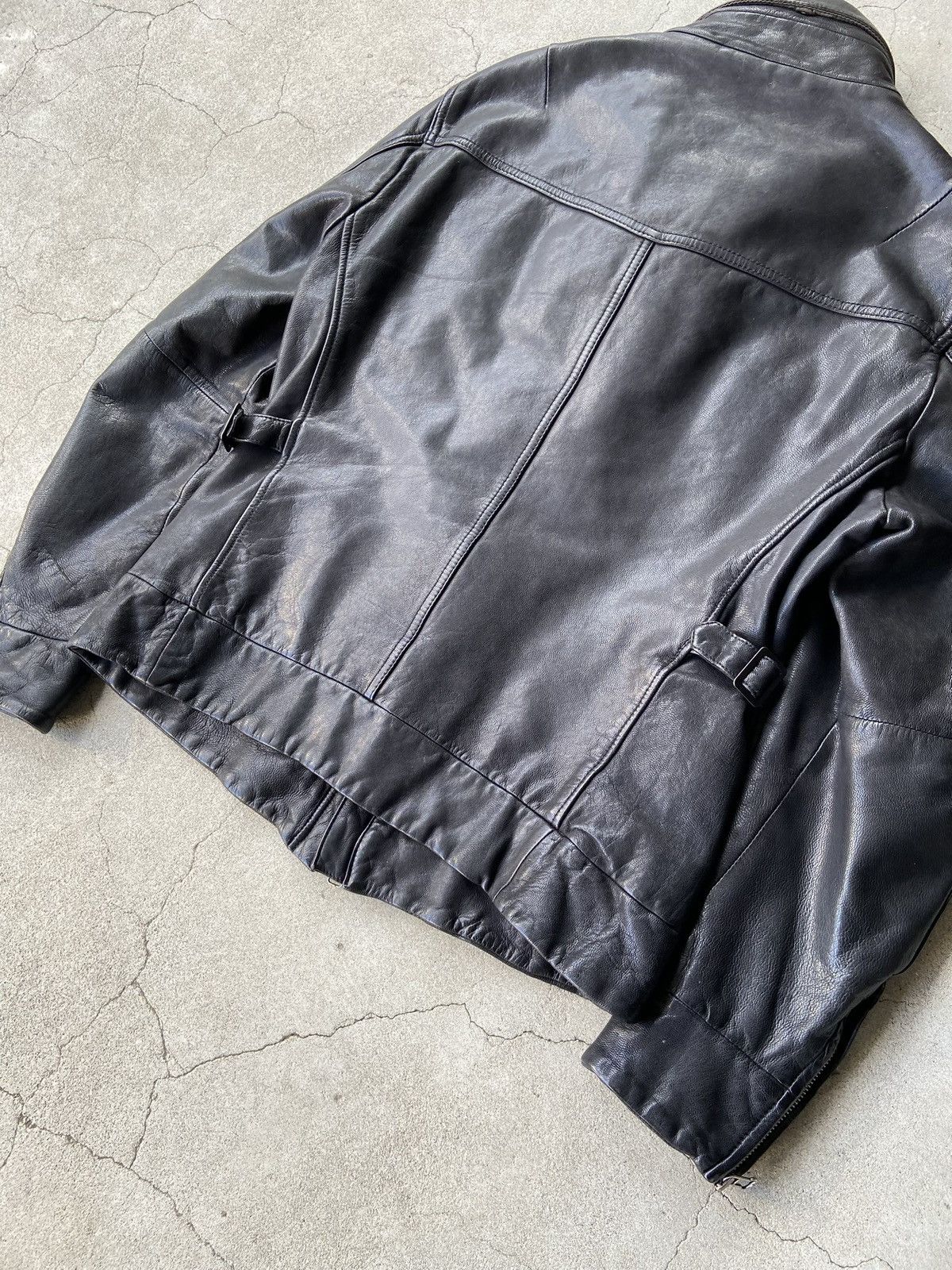Morgan Homme MORGAN HOMME 00s ARCHIVE Y2K LEATHER ZIP BLOUSON Size US M / EU 48-50 / 2 - 9 Thumbnail