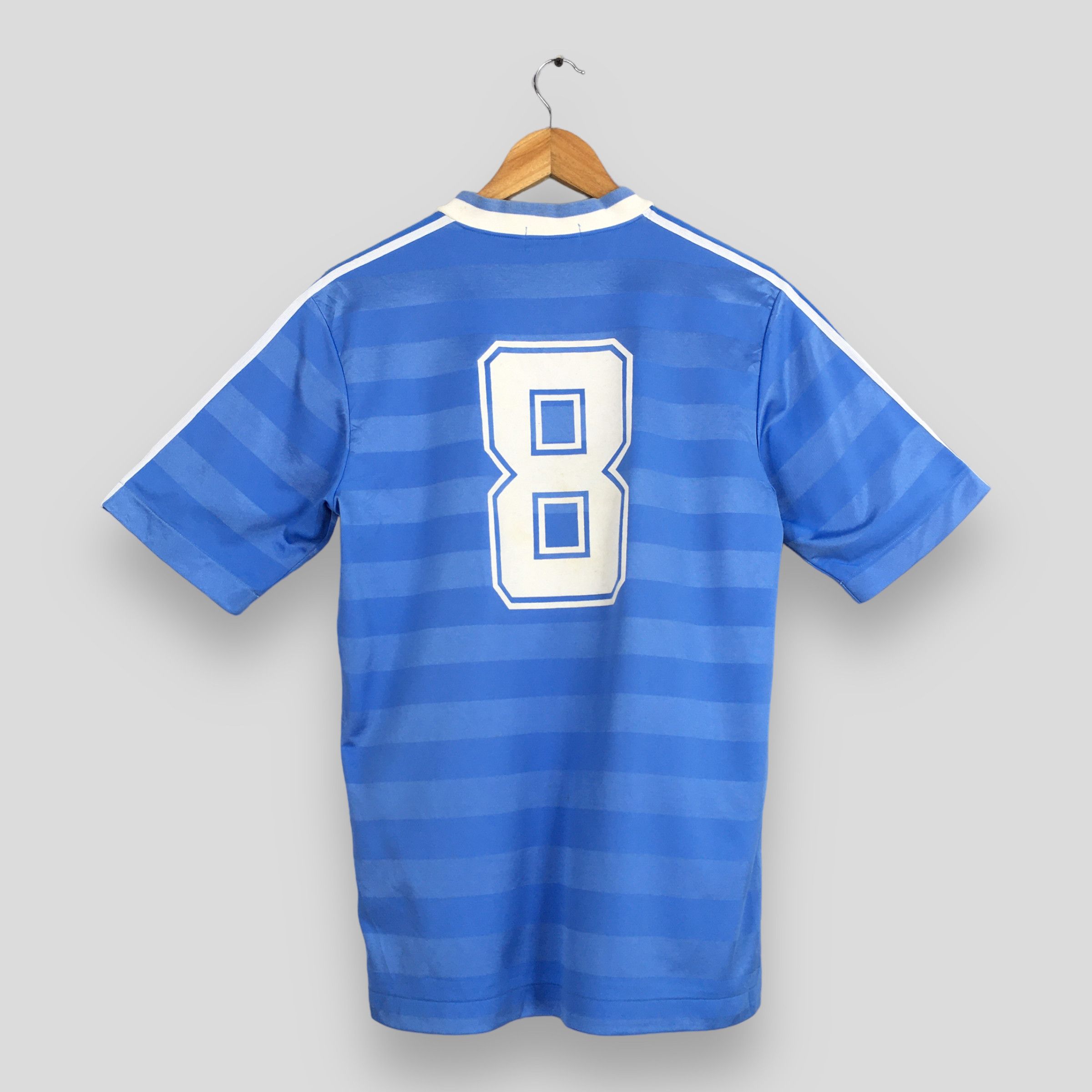 Adidas Vintage 90's Adidas Trefoil Blue Jersey Small Size US S / EU 44-46 / 1 - 6 Thumbnail