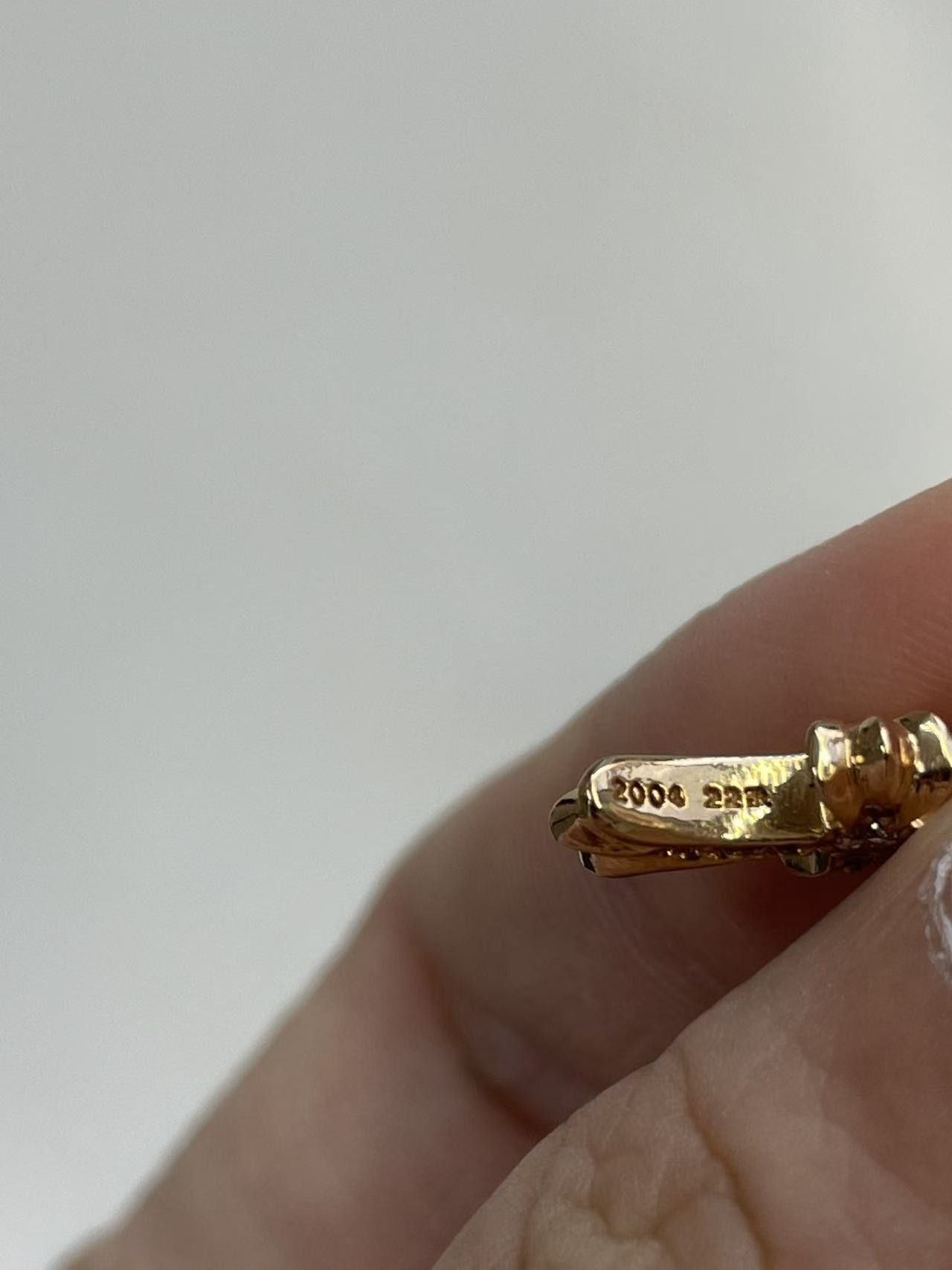 Chrome Hearts Chrome Hearts 22K Gold Diamonds Babyfat Drop Earring Size ONE SIZE - 6 Thumbnail
