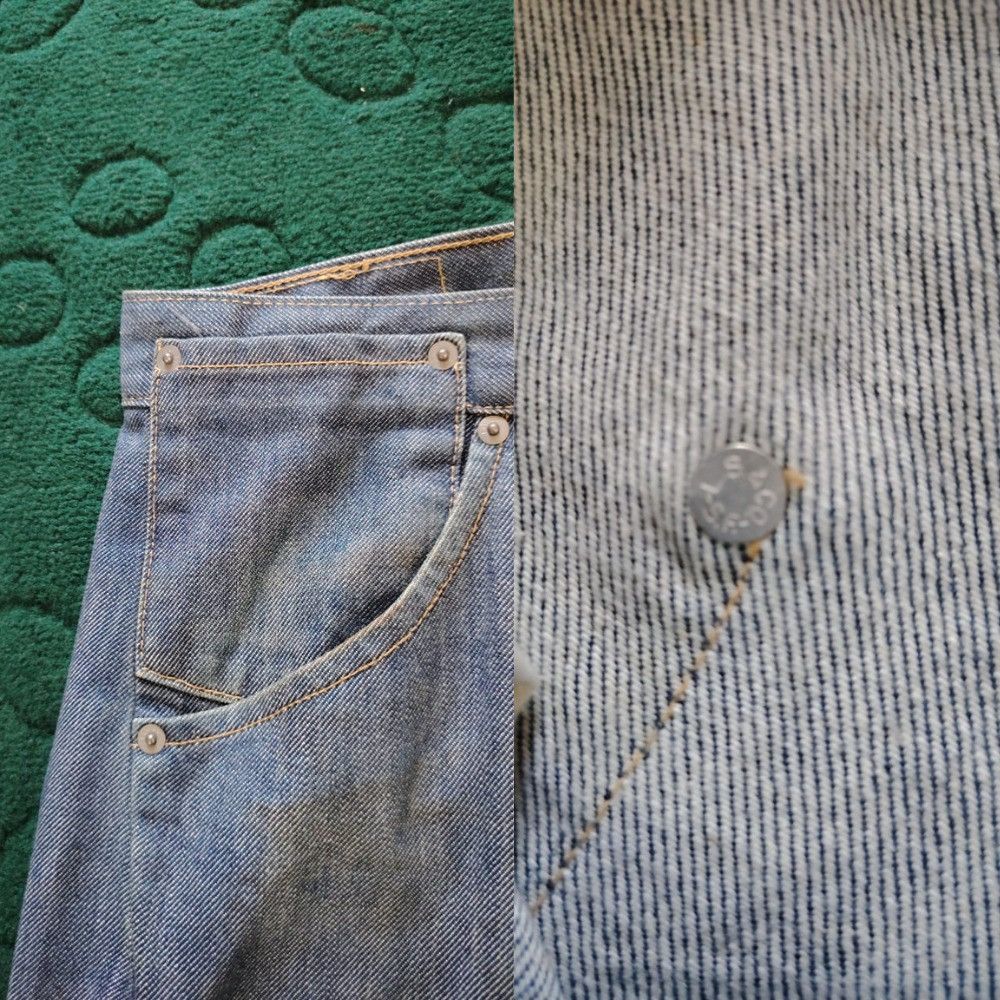 Levi's Levis Engineered Jeans Chinch Back Button Fly Japan LE02 Size US 33 - 5 Thumbnail