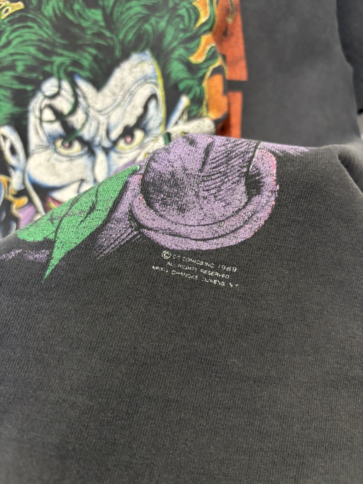 DC Comics Vintage 80’s Joker DC Comics Tshirt Size US M / EU 48-50 / 2 - 3 Thumbnail