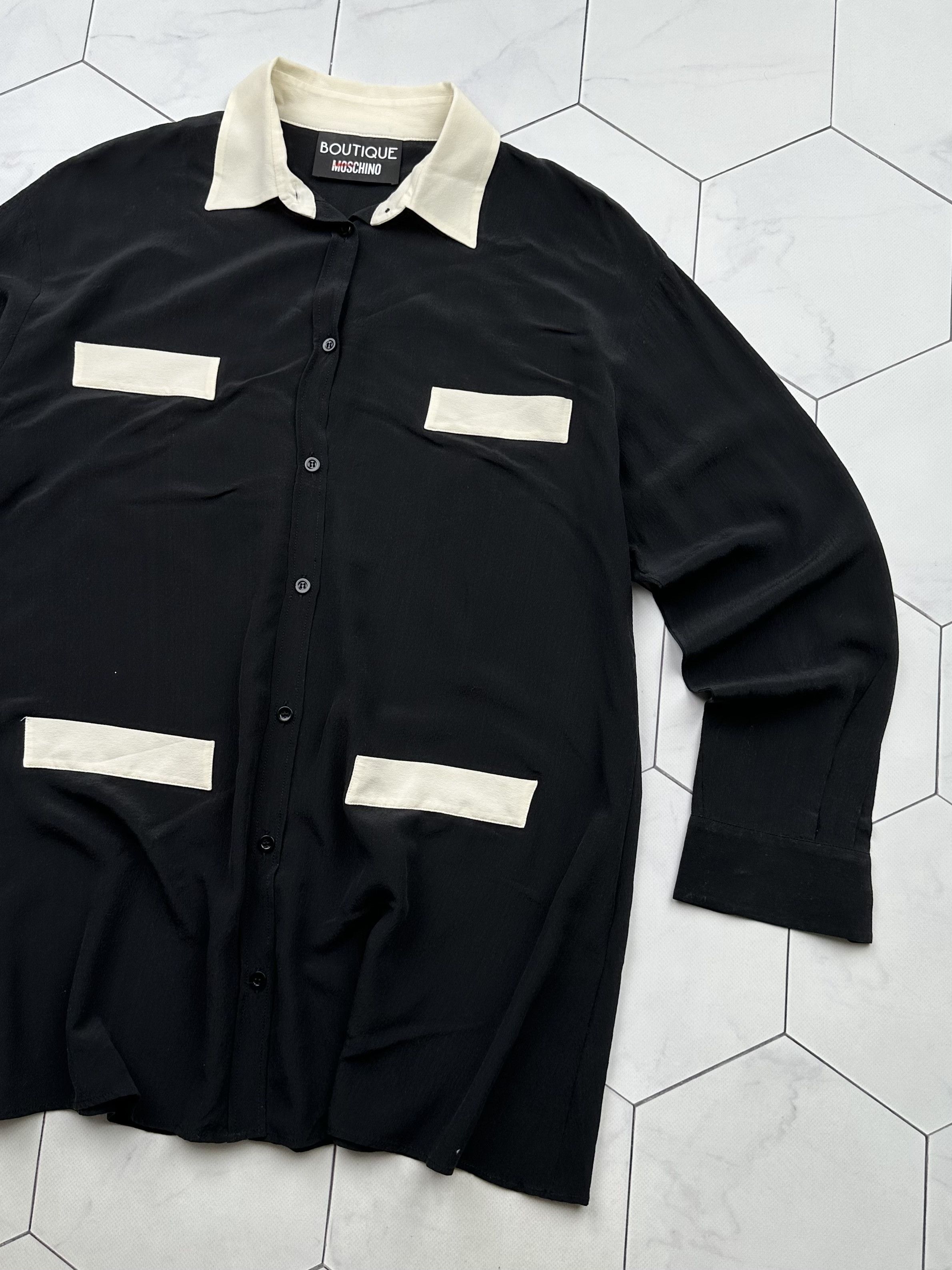 Boutique Moschino Boutique Moschino Silk Blouse (B283) Size M / US 6-8 / IT 42-44 - 3 Thumbnail