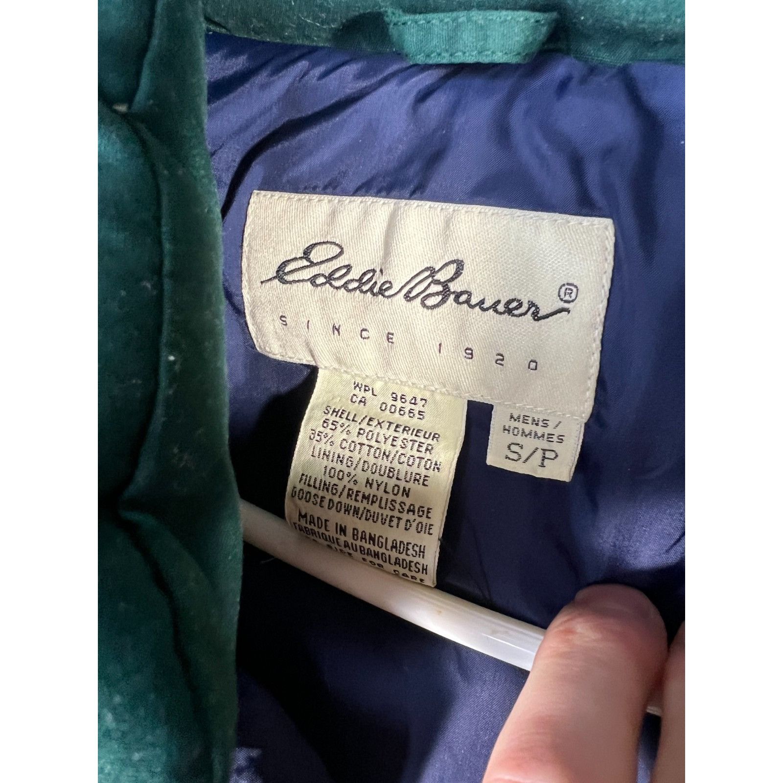 Eddie Bauer Vintage Eddie Bauer mens SM Green Puffer Premium Goose Down Size US S / EU 44-46 / 1 - 5 Thumbnail