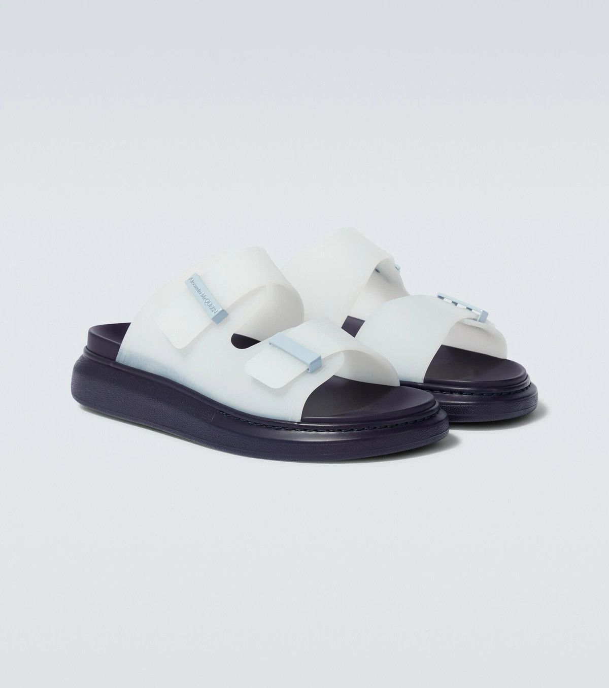 Alexander McQueen o1y1024 Slip On in White & Black Size US 10.5 / EU 43-44 - 6 Thumbnail
