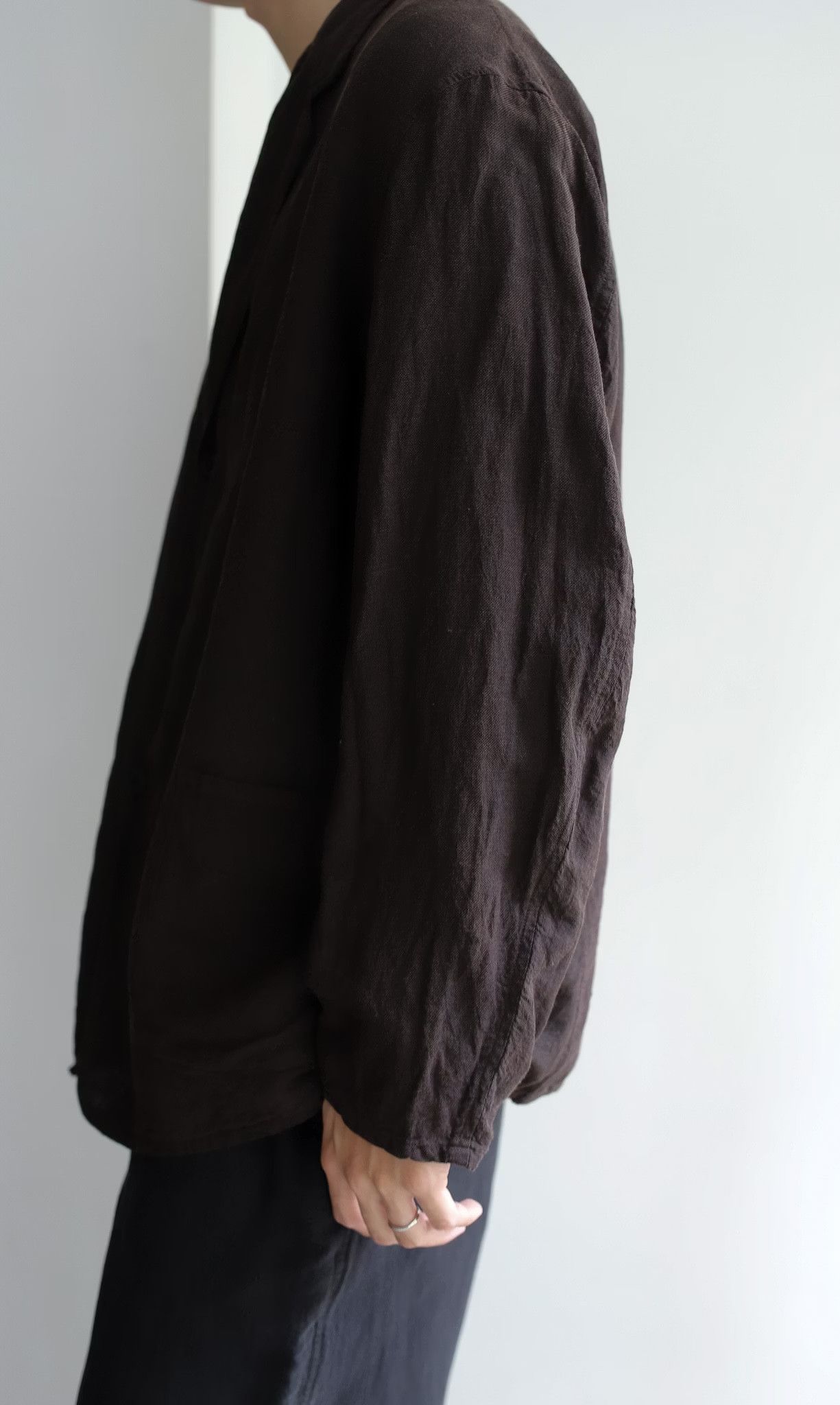 Comoli 26SS Silk Cotton Jacket, NWT, Brown, Size 3, D01-01022 Size US L / EU 52-54 / 3 - 9 Thumbnail