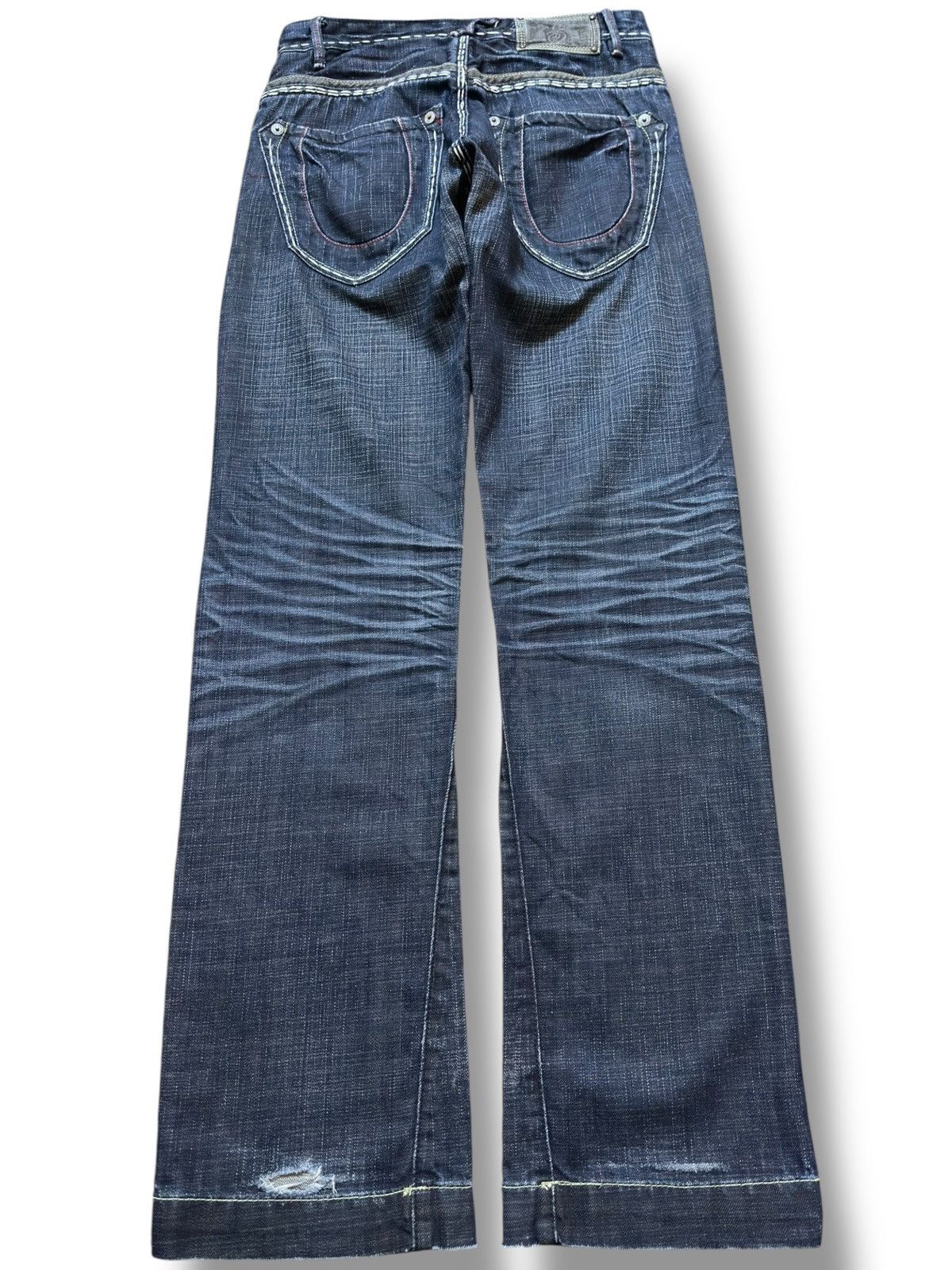 Kapital Vintage Sabi 09 Whiskers Avant Garde Style Jeans Size US 27 - 6 Thumbnail