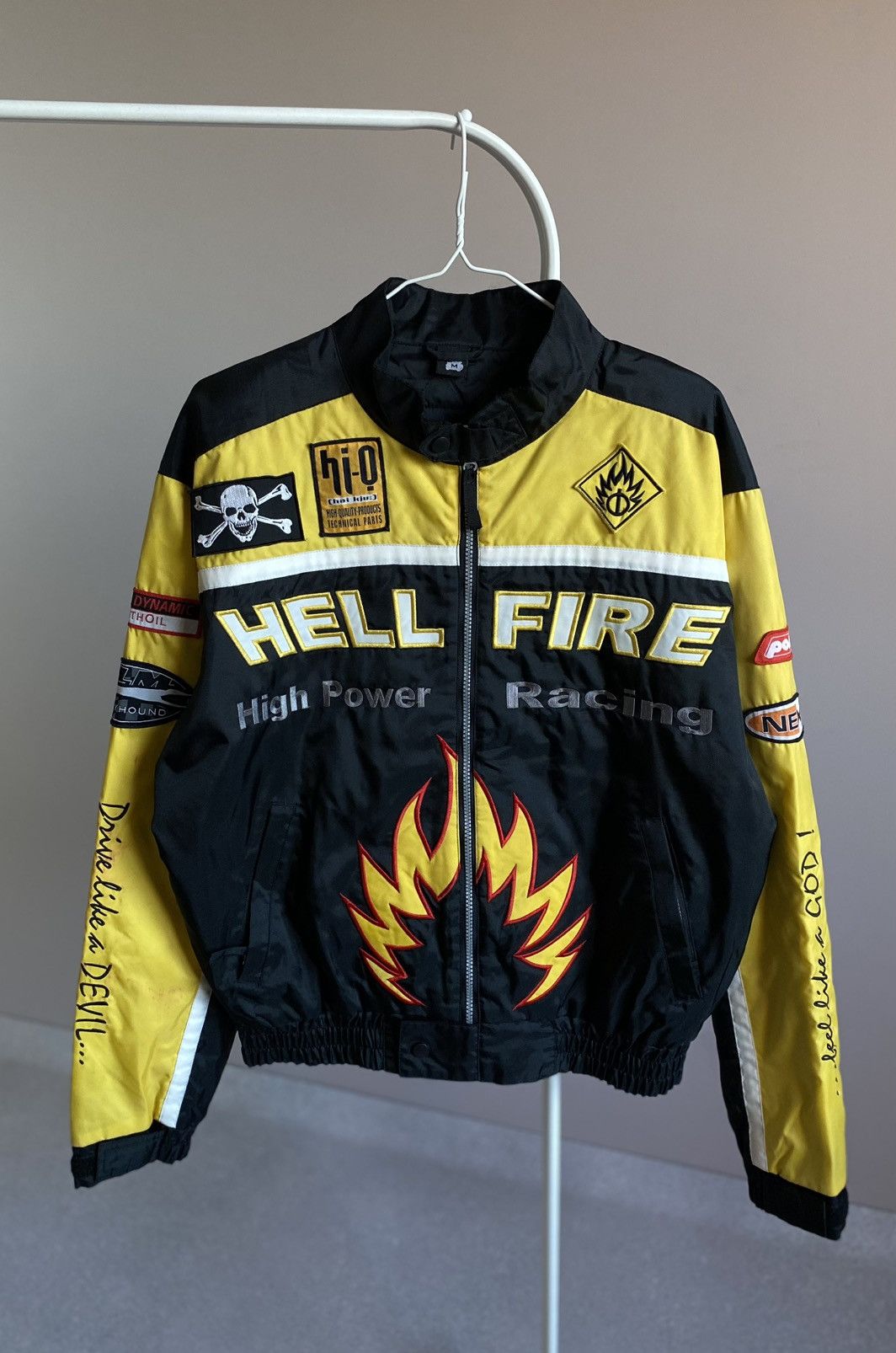 Vintage Vintage HELLFIRE Hell Fire High Power Racing Jacket Coat Size US M / EU 48-50 / 2 - 1 Thumbnail