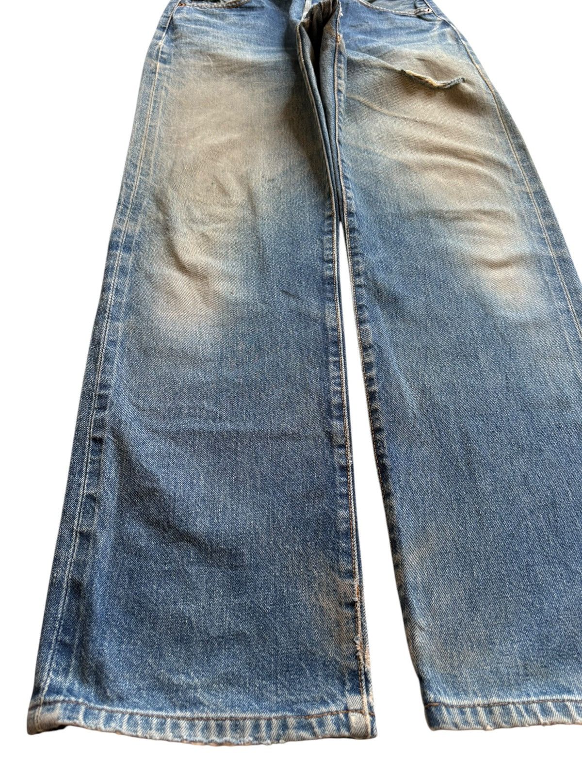 Levi's Vintage 80s Levis 501 Big E Selvedge Loose Jean Button 555 Size US 29 - 7 Thumbnail