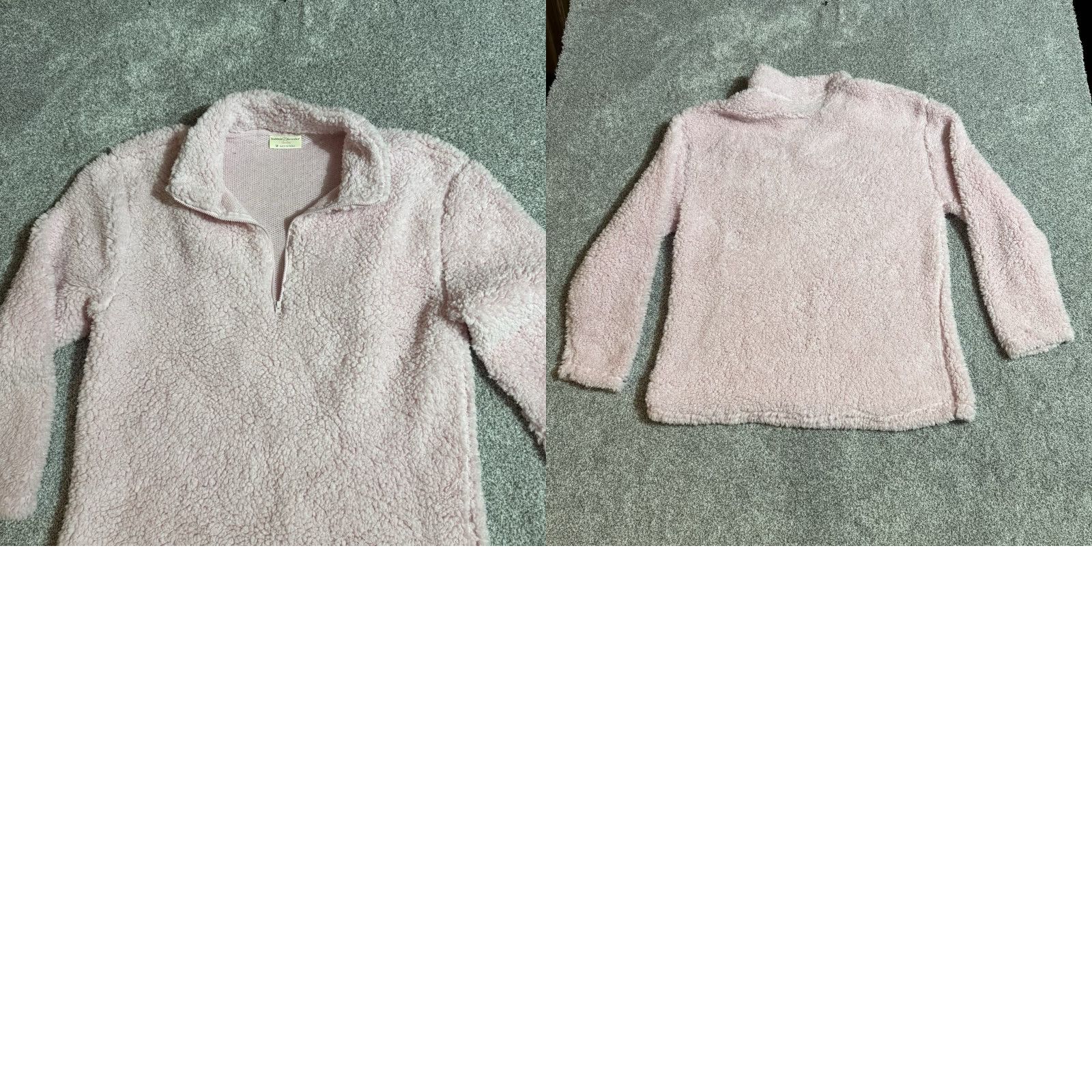 Vintage Bobbie Brookes Sherpa Fleece Jacket Womens Medium 1/4 Zip Cozy Warm Soft Plush Size M / US 6-8 / IT 42-44 - 8 Thumbnail