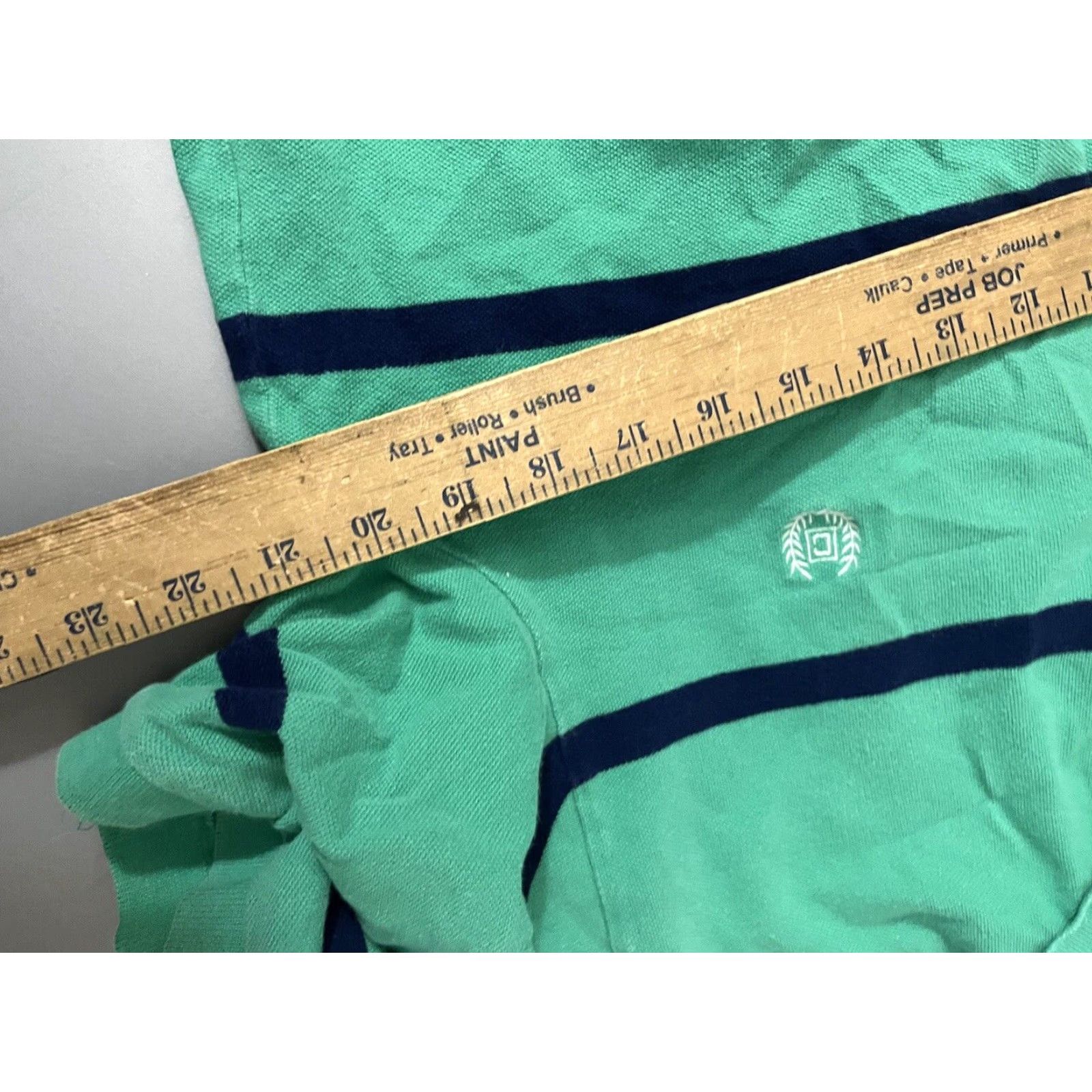 Chaps Chaps Polo Shirt Men Large Green Striped Short Sleeve Casual Cotton Size US L / EU 52-54 / 3 - 5 Thumbnail