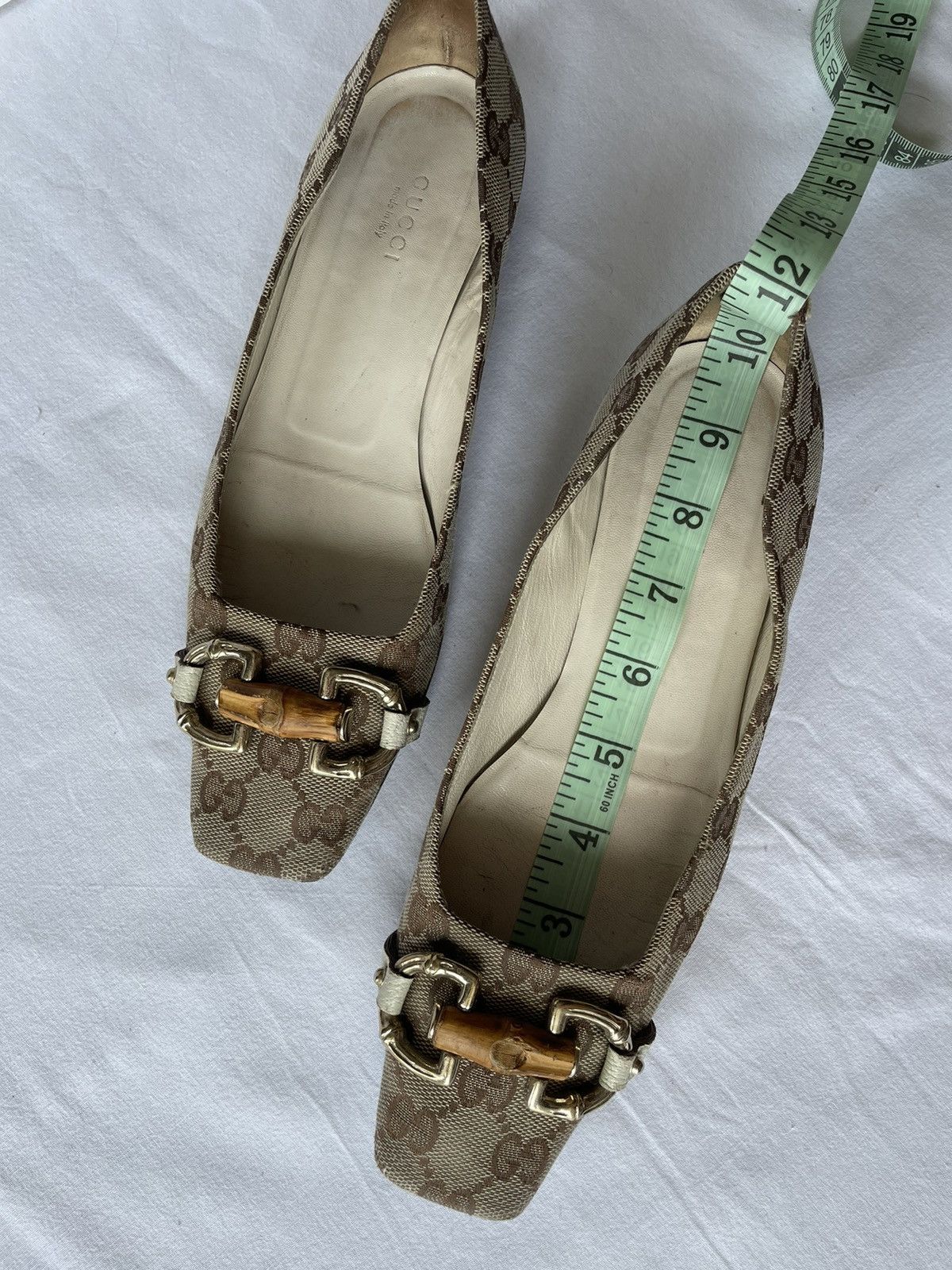 Gucci × Tom Ford × Vintage GUCCI MONOGRAM VINTAGE low-top shoes Tom Ford era , size 37C Size US 7 / IT 37 - 21 Thumbnail