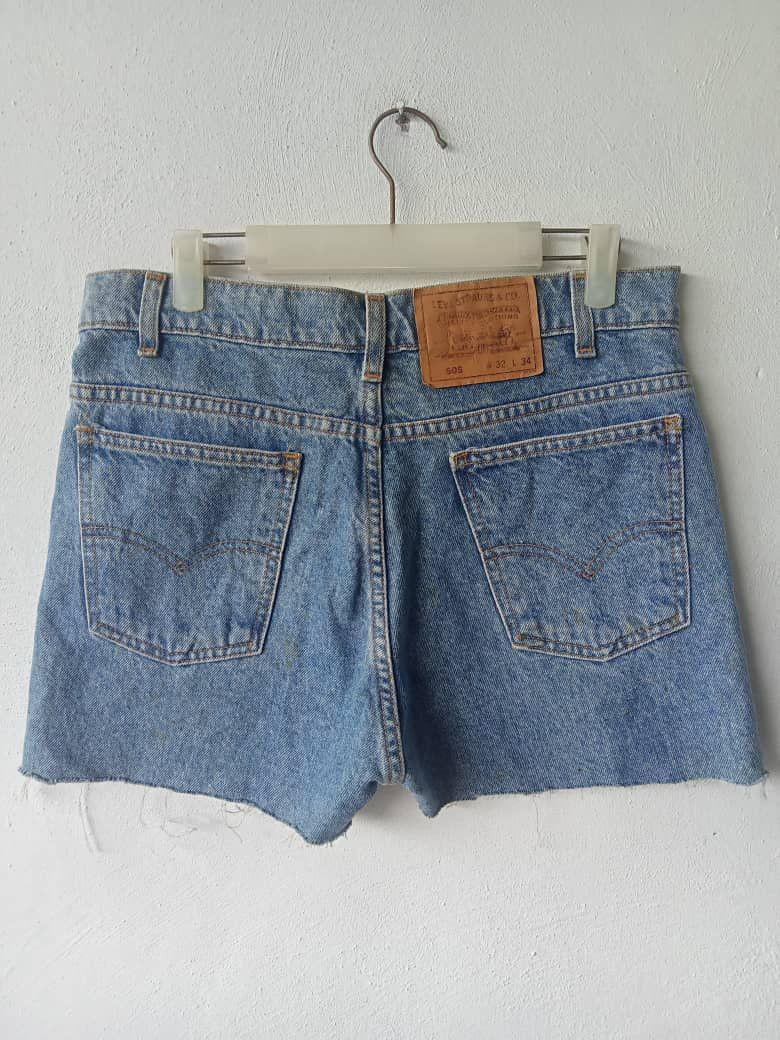 Levi's Vintage Clothing Vintage 90s Levis Distressed Cut Off Jeans Size 31" - 5 Thumbnail
