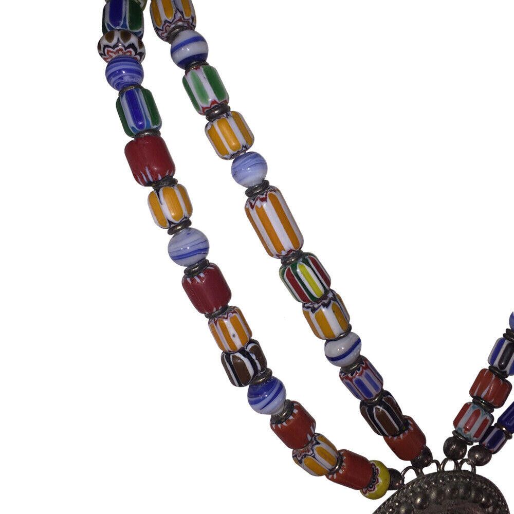 Designer Statement Millefiori Murano Glass Bead Tassel Necklace Size ONE SIZE - 3 Thumbnail