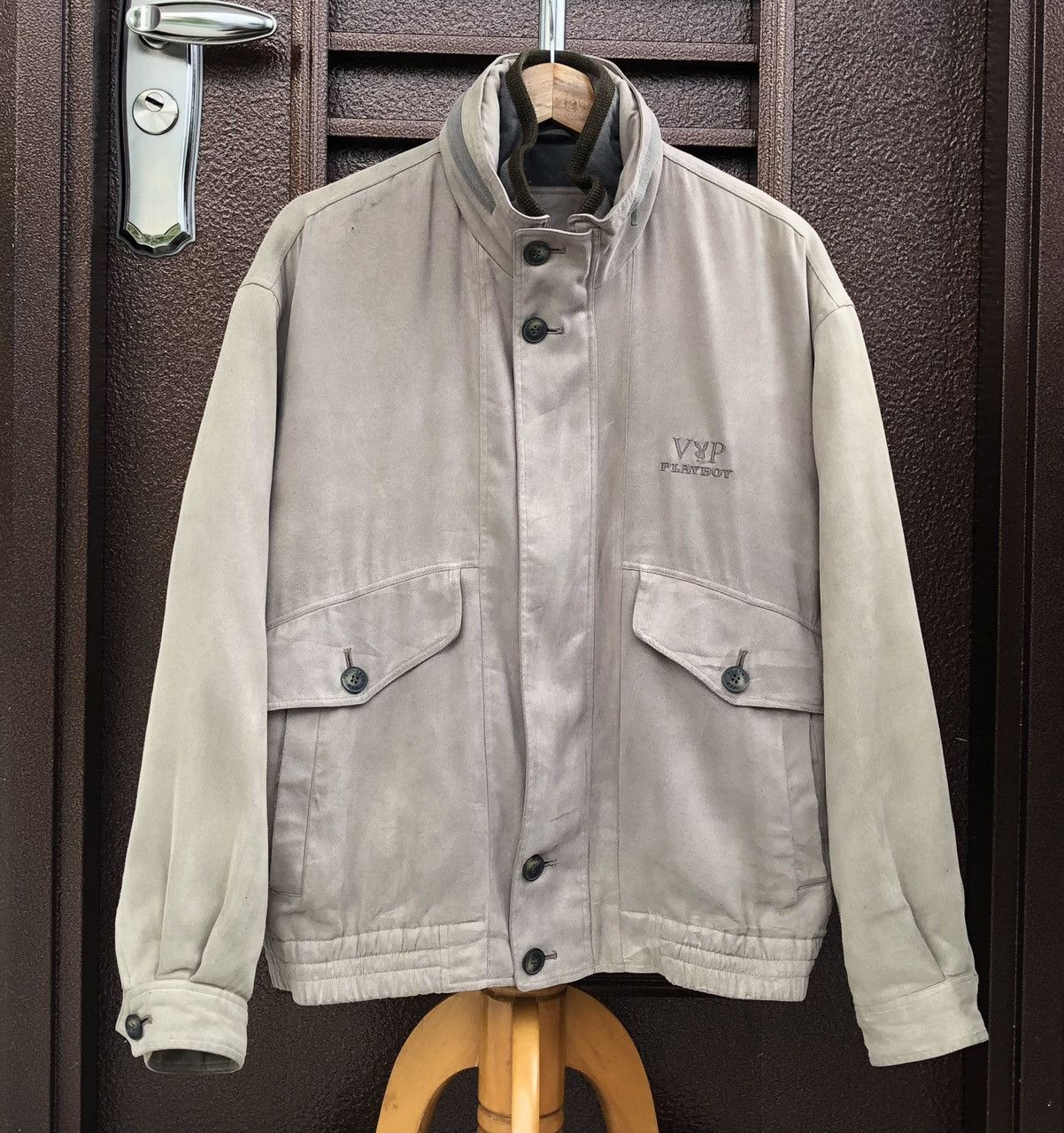 Playboy Vintage Playboy VIP Collection Suede Bomber Jacket Size US M / EU 48-50 / 2 - 2 Thumbnail