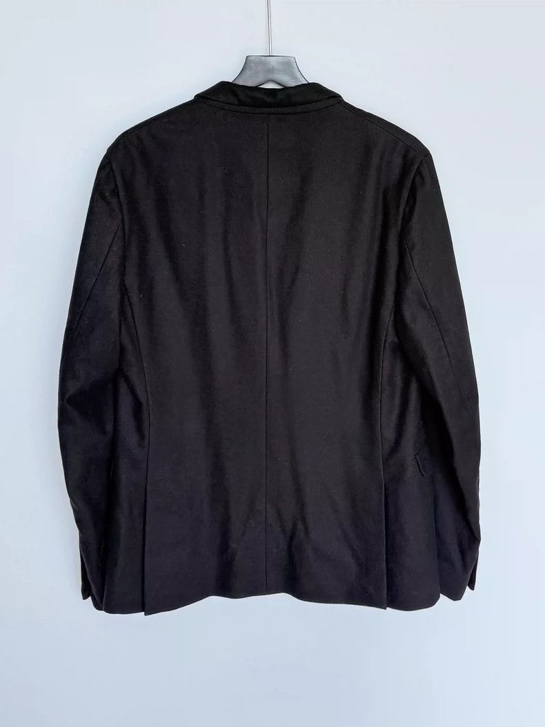 Gucci Gucci Black Wool Suit Jacket with Leather Trim-2506 Size US L / EU 52-54 / 3 - 5 Thumbnail