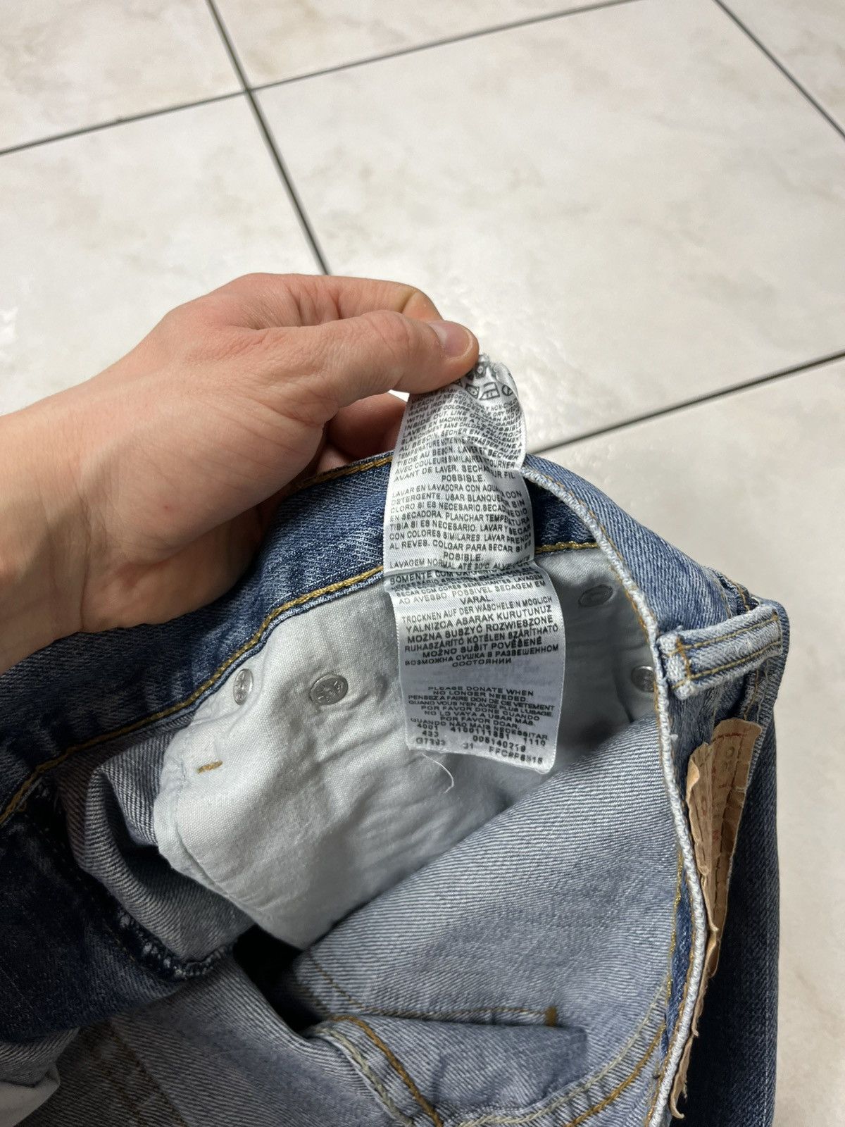 Levi's × Vintage Vintage Levi’s 514 slim straight distressed jeans y2k pants Size US 34 / EU 50 - 21 Thumbnail