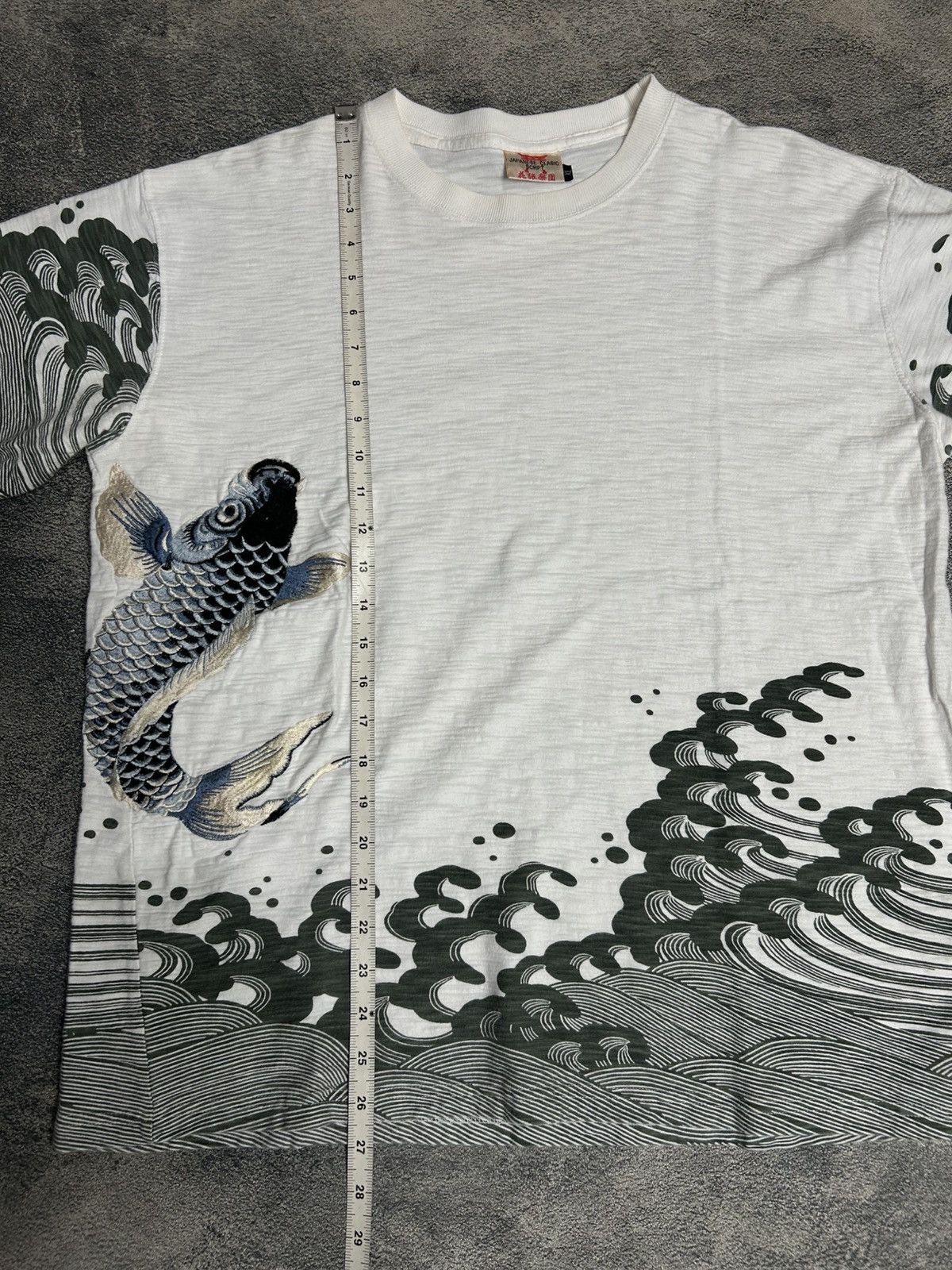 Japanese Brand Vintage Japanese Clasic Script Sukajan Koi Fish Size US XL / EU 56 / 4 - 11 Thumbnail