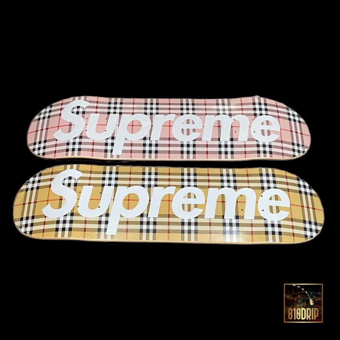 image of Burberry Skateboard Deck Set, Men's