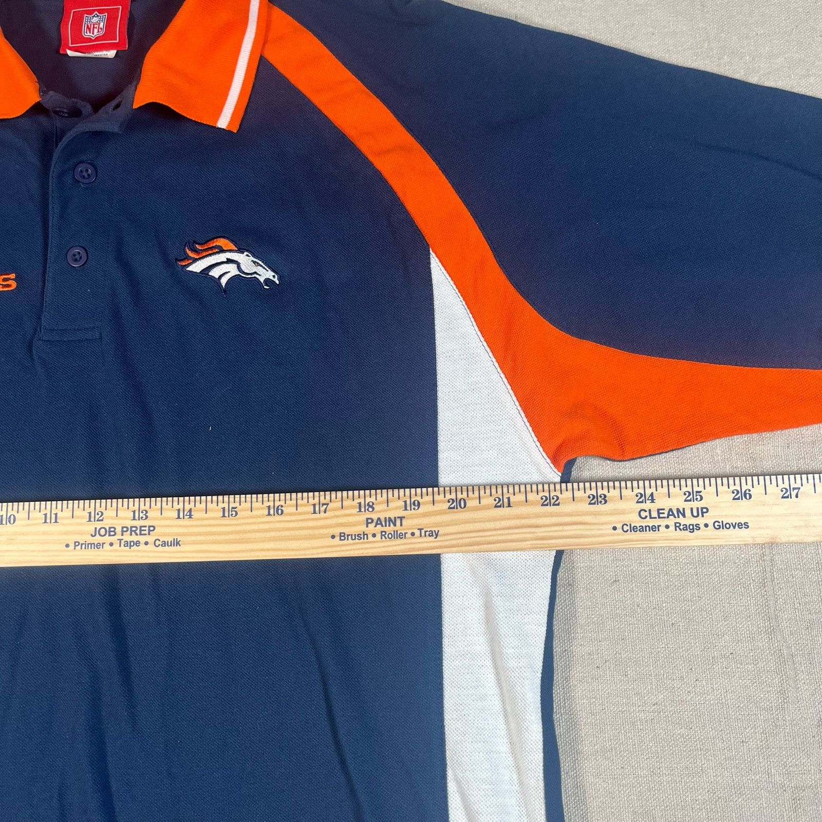 NFL Vintage y2k Denver Broncos NFL Team Polo Mens Large Size US L / EU 52-54 / 3 - 3 Thumbnail