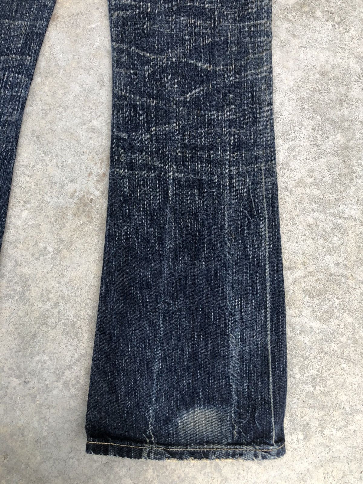 If Six Was Nine Japanese Edwin 503 Flared Jeans Bootcut Distressed Jeans Size US 31 - 12 Thumbnail