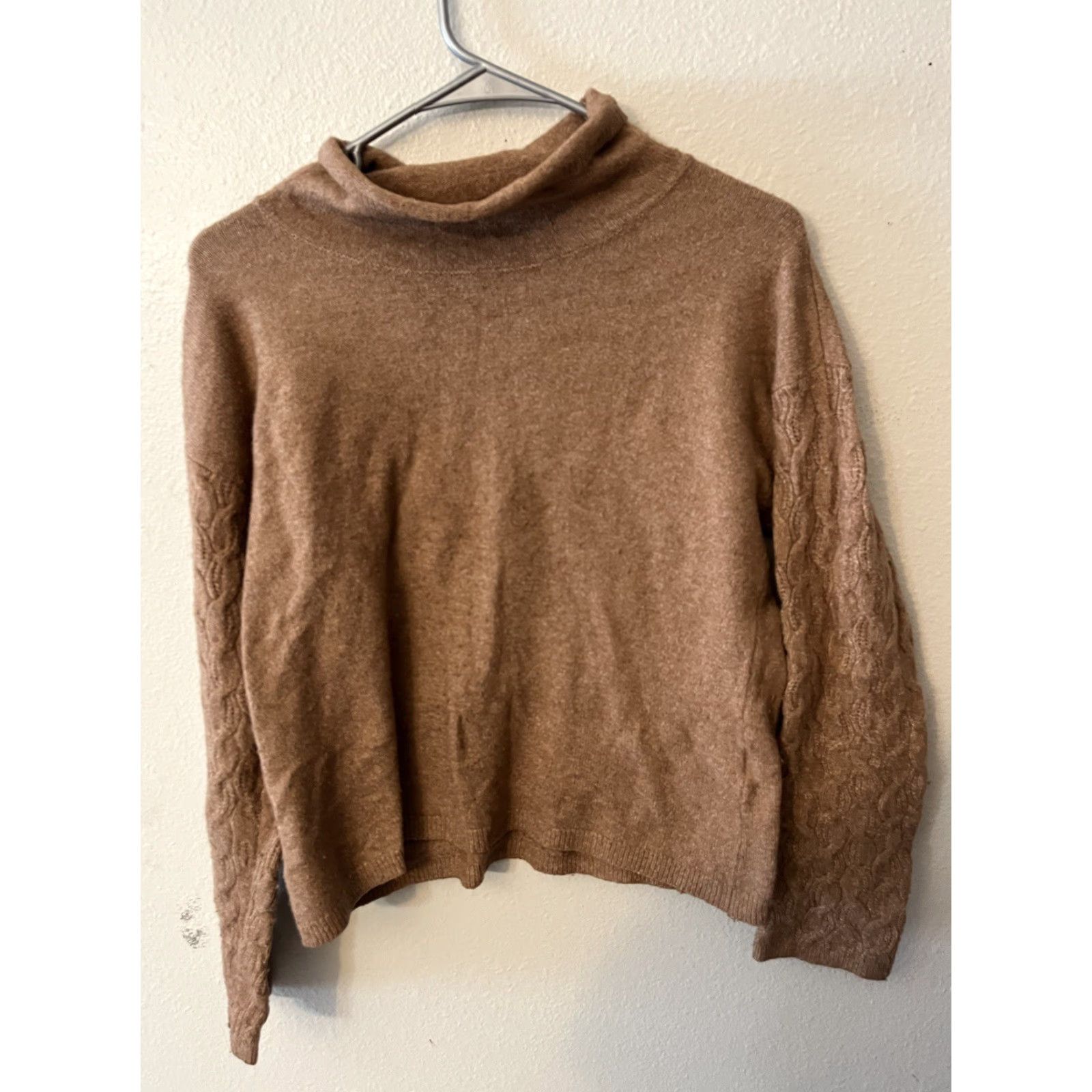 Calvin Klein Calvin Klein Jeans Women Knit Sweater High Neck Brown Size S Knit Polyester Acrylic Spandex Casual Womens Fall Winter Size 28" / US 6 / IT 42 - 2 Thumbnail