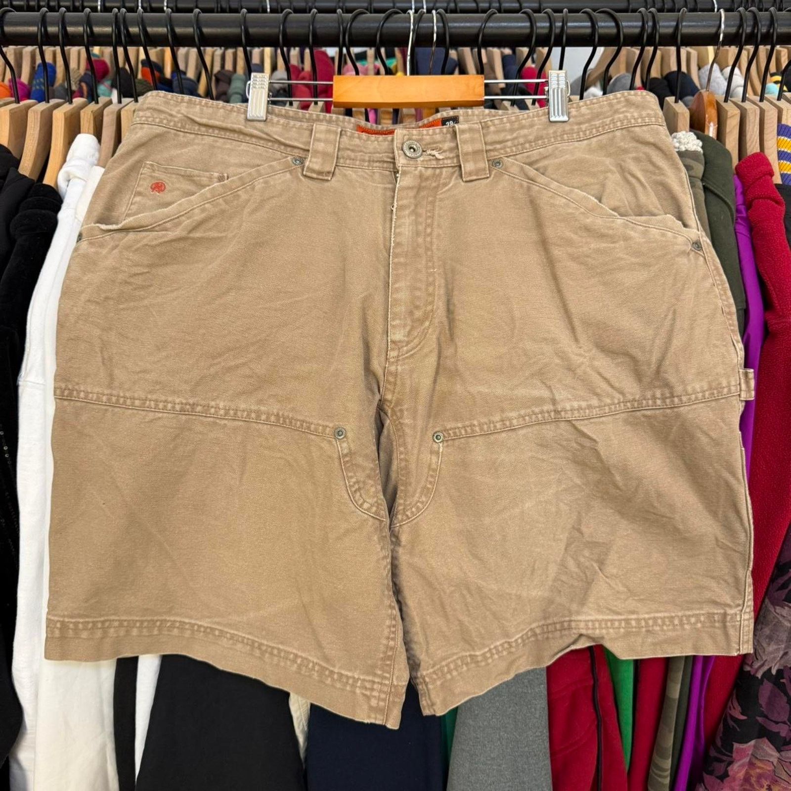 Other Jesse James Double Knee Workwear Shorts In Tan Size US 38 / EU 54 - 3 Thumbnail
