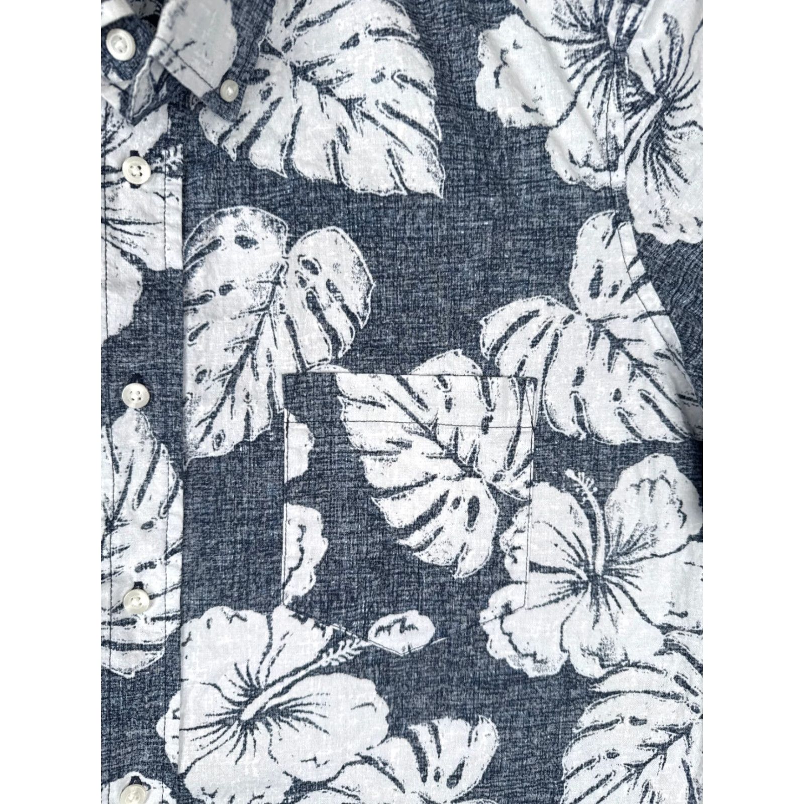 George George Shirt Mens XL Blue White Floral Cotton Blend Hawaiian Button-Up Size US XL / EU 56 / 4 - 6 Thumbnail