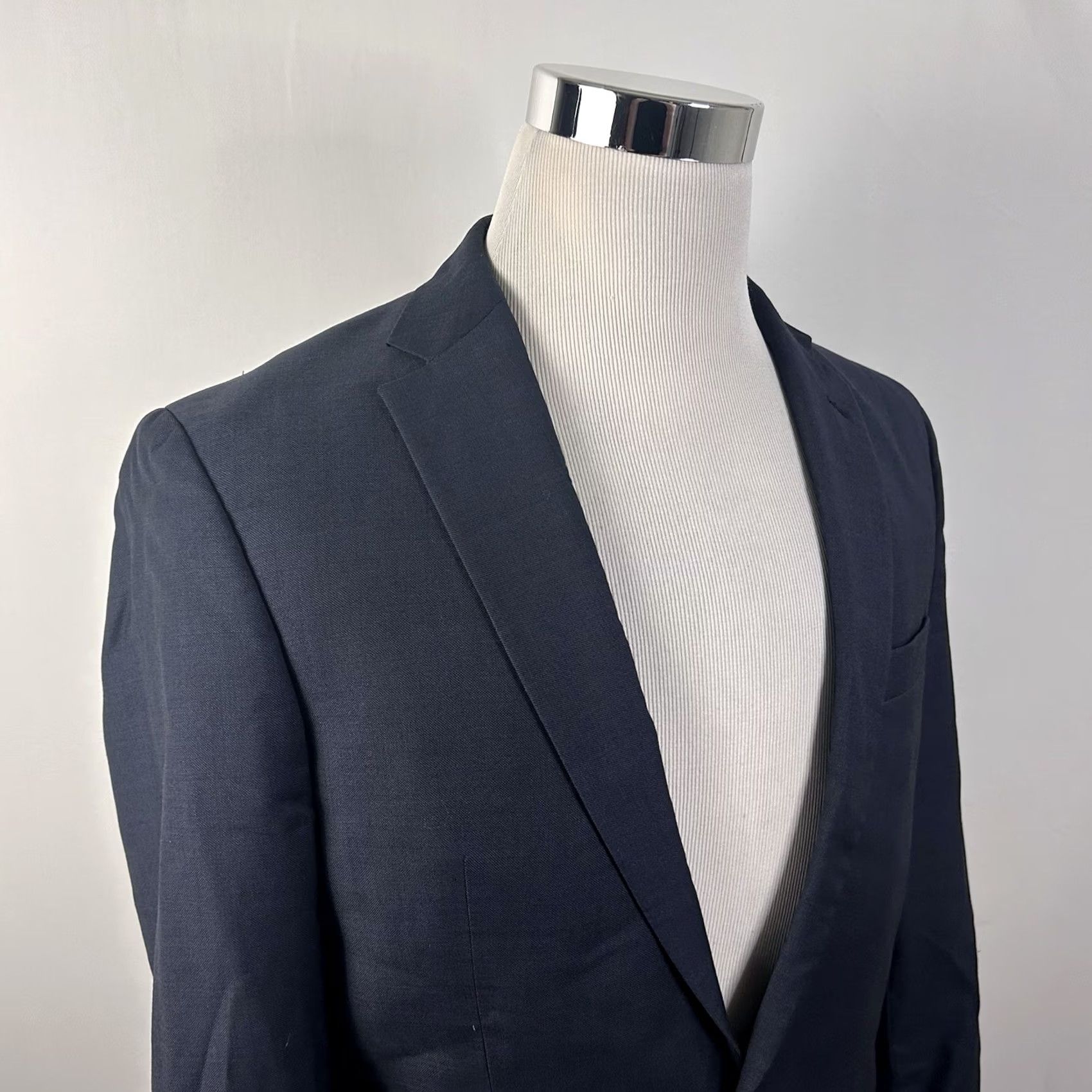 Jos. A. Bank Jos A Bank Sport Coat Dark Blue 40L Slim Fit Traveler Wool Two-Button Notch Lapel Mens Jacket Coat Regular Length Long Jacket Size US XS / EU 42 / 0 - 2 Thumbnail