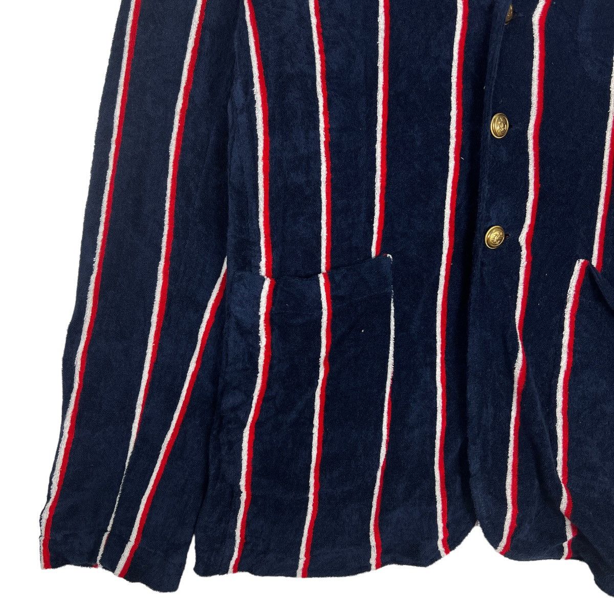 Other 🔥 DREW & CO ARTISAN STRIPE CARDIGAN BLAZER MADE IN ITALY Size US XXL / EU 58 / 5 - 4 Thumbnail